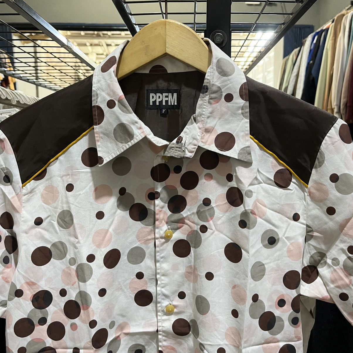 Kapital PPFM Vintage Dot Attack 🍩 Short sleeve shirt vibes playful Size US M / EU 48-50 / 2 - 2 Thumbnail