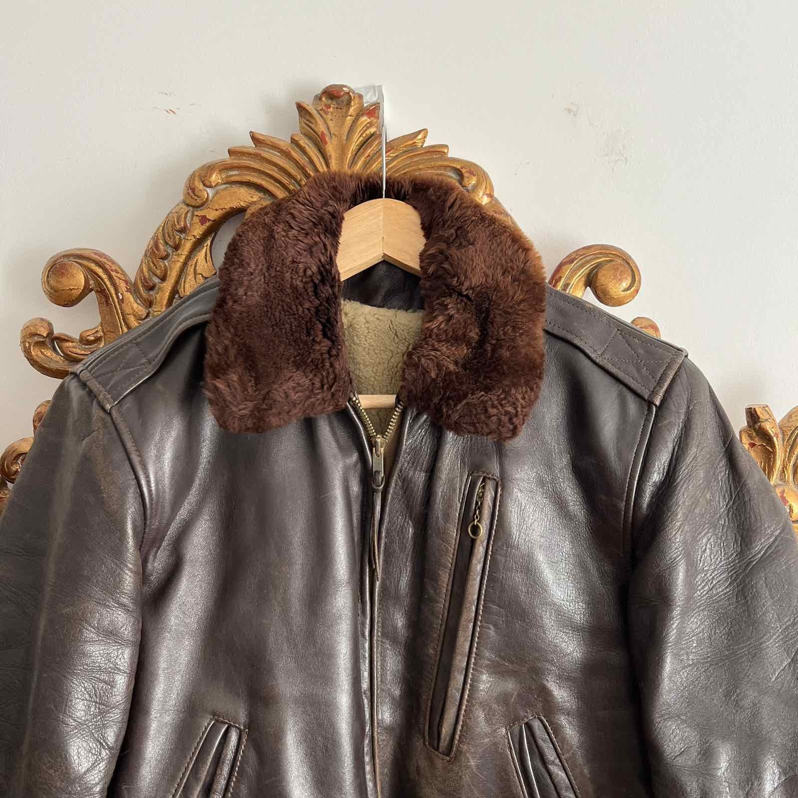Vintage Vintage like 40s B-2 leather flying jacket ww2 Size US M / EU 48-50 / 2 - 4 Thumbnail