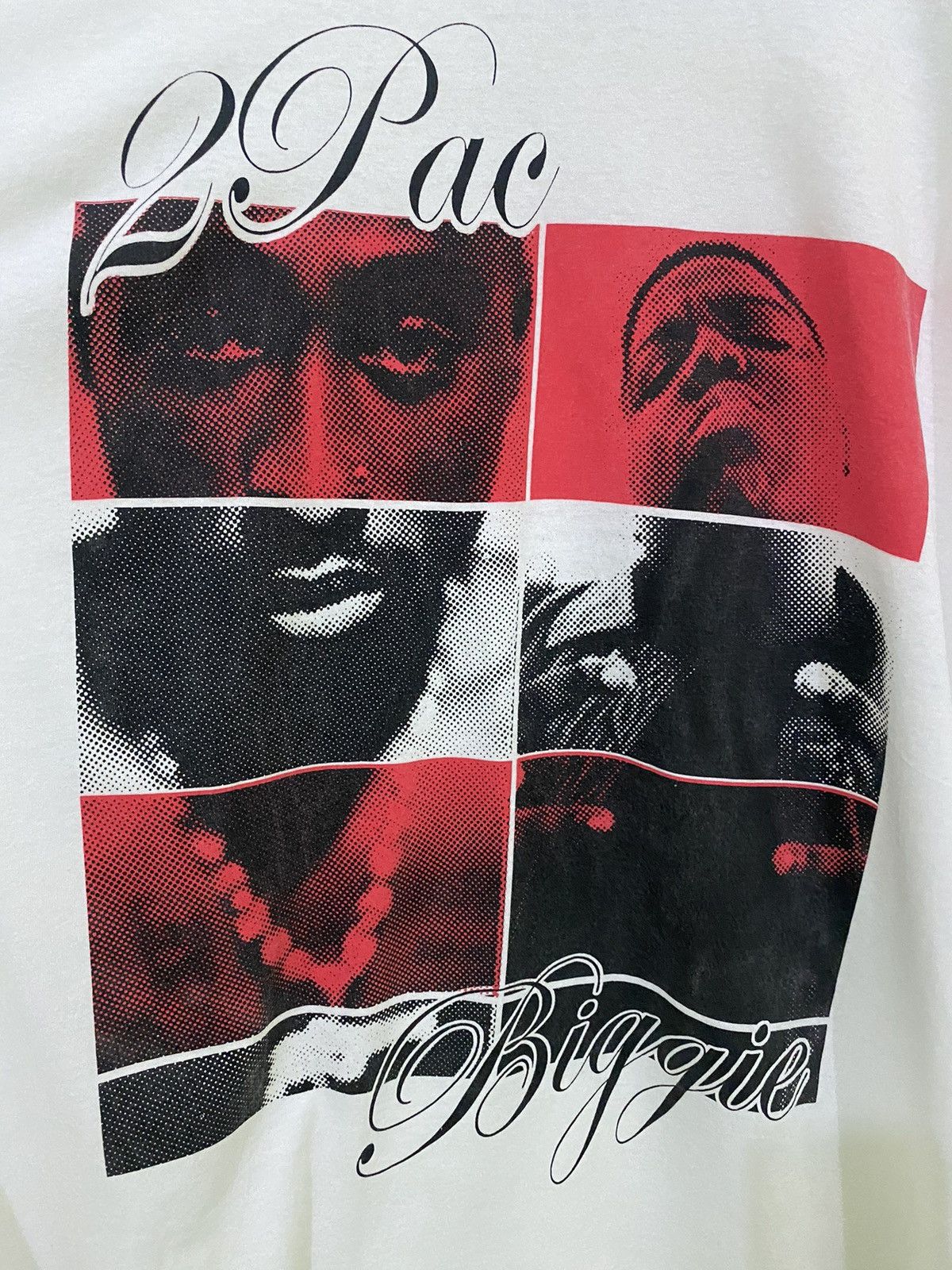 Band Tees × Rap Tees Tupac X Biggie Big Print Tee Size US XXL / EU 58 / 5 - 2 Thumbnail