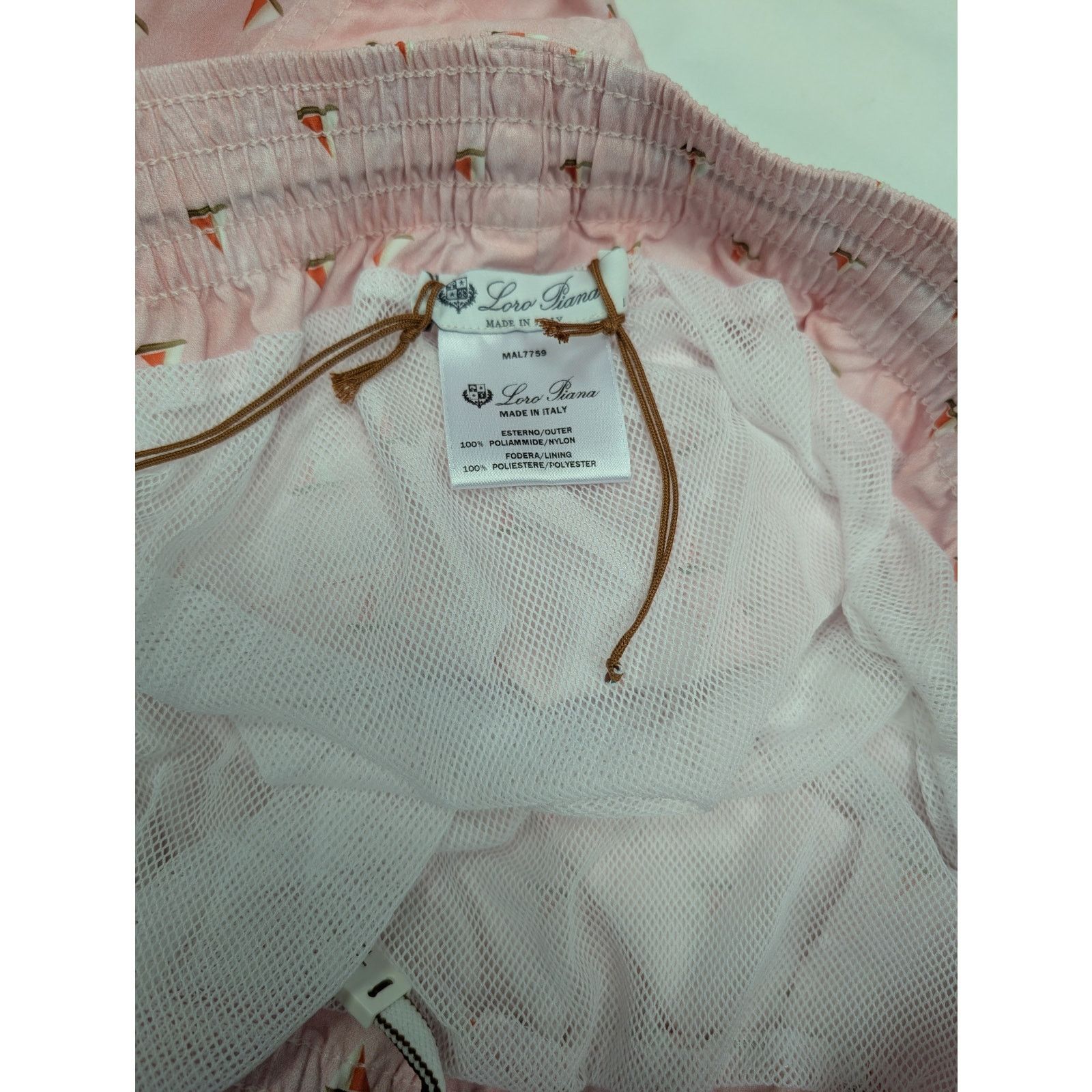 Loro Piana o1rshd1 Bay DTL Toy Print Rain Short in Pink Size US 34 / EU 50 - 11 Thumbnail