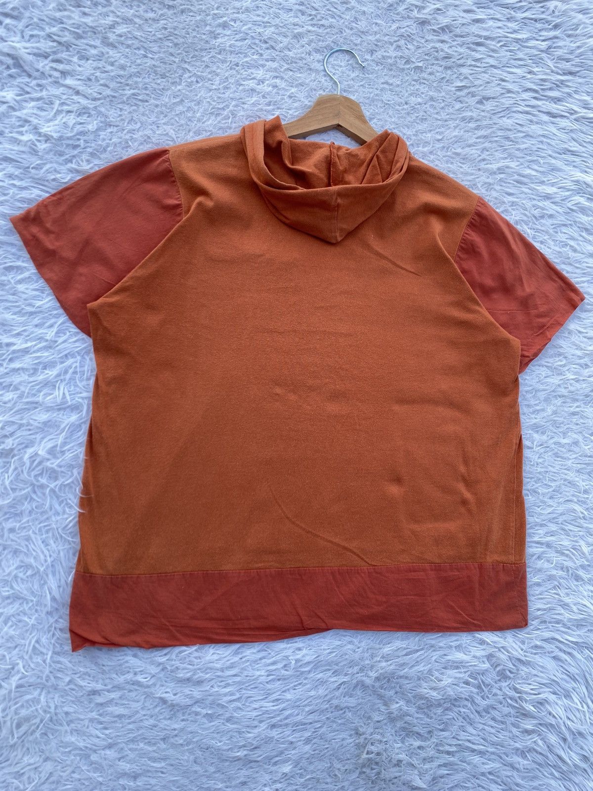 Issey Miyake Vintage 90s Hai Sporting Gear by Issey Miyake Hooded Tshirt Size US M / EU 48-50 / 2 - 14 Thumbnail