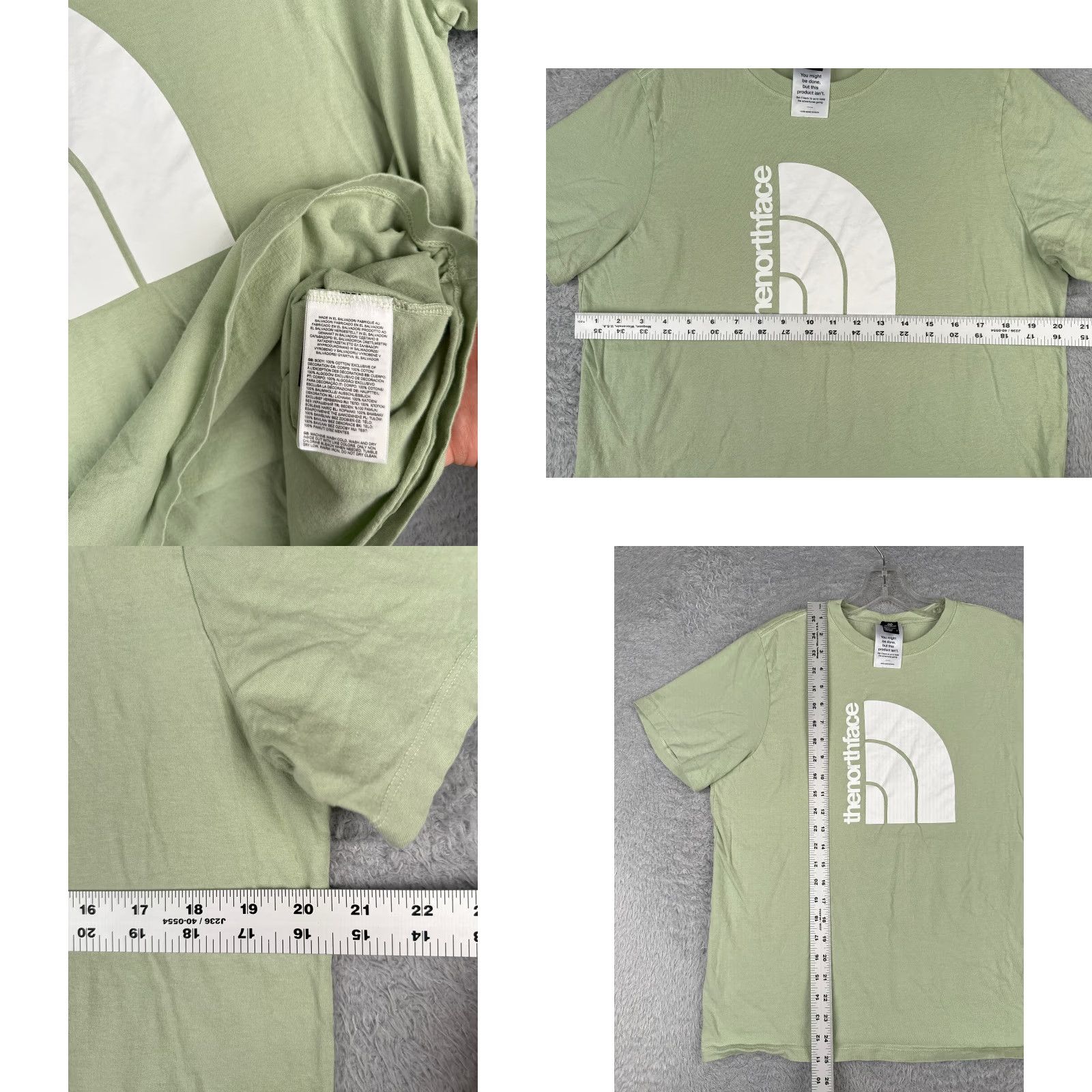 The North Face The North Face Shirt Women Large Green Short Sleeve Crew Neck 100% Cotton T-Shirt Casual Outdoor Womens Size L / US 10 / IT 46 - 8 Thumbnail