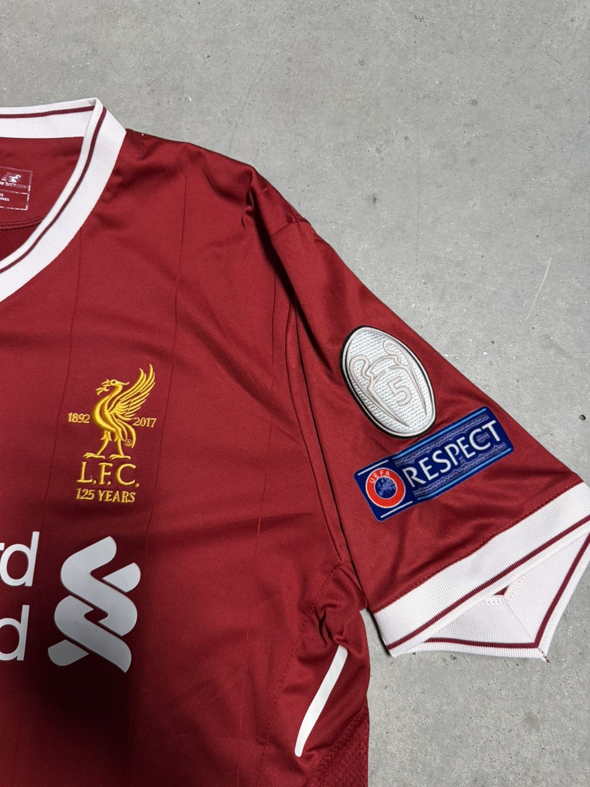 New Balance 2017-18 Liverpool Champions League Firmino #9 Jersey Size US L / EU 52-54 / 3 - 4 Thumbnail