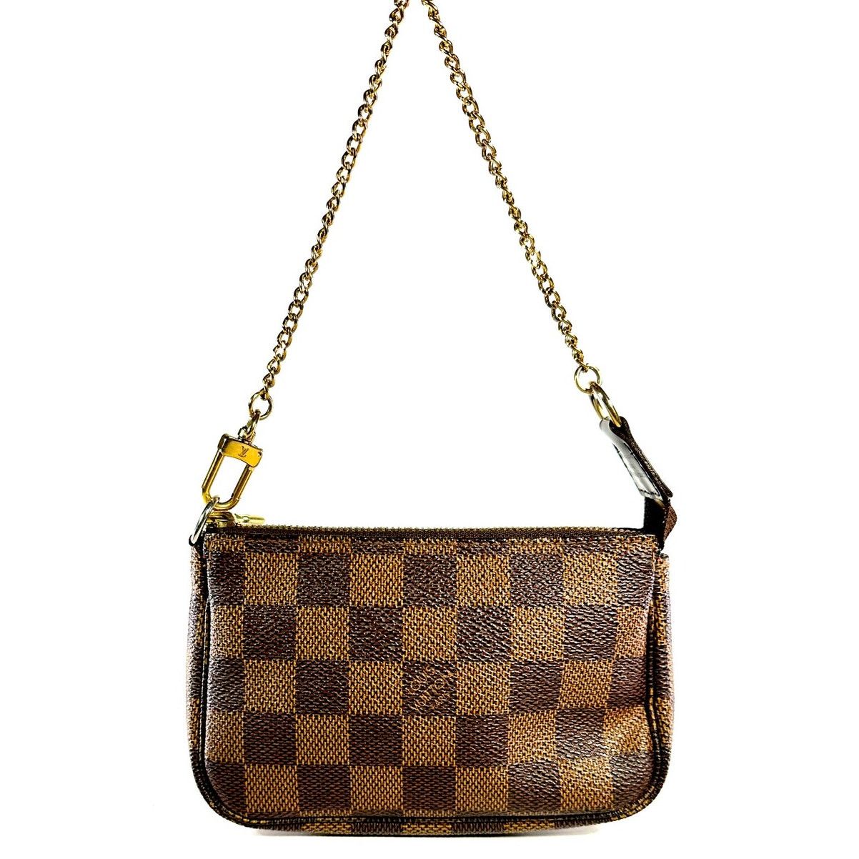 Louis Vuitton LOUIS VUITTON Damier Ebene Mini Pochette Accessories Bag Size ONE SIZE - 2 Thumbnail
