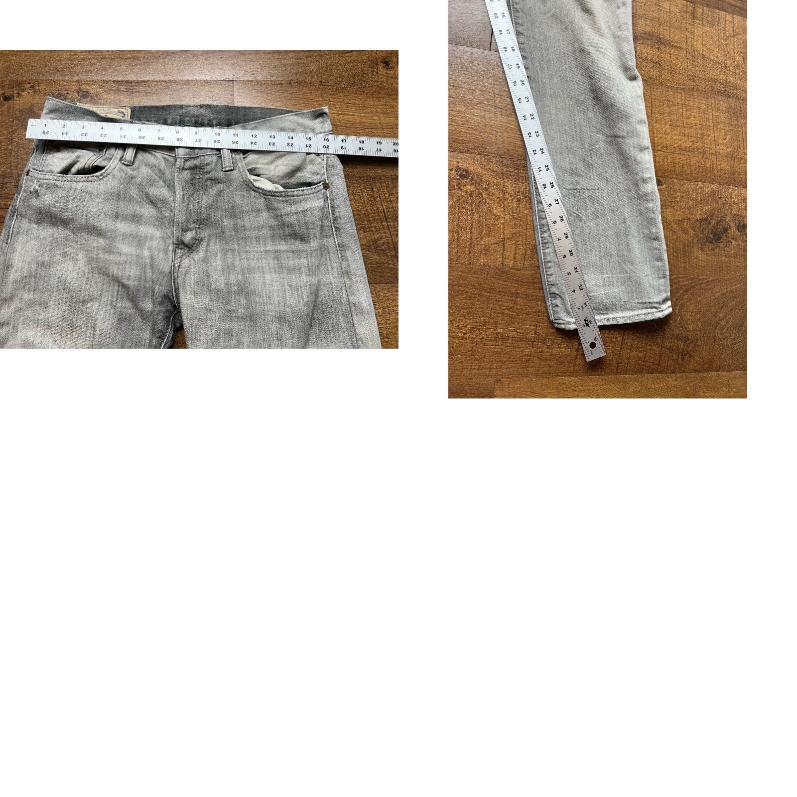 Polo Ralph Lauren VINTAGE Polo Ralph Lauren Jeans Mens Gray Varick Slim Straight Selvedge Size 32X34 Size US XS / EU 42 / 0 - 9 Thumbnail