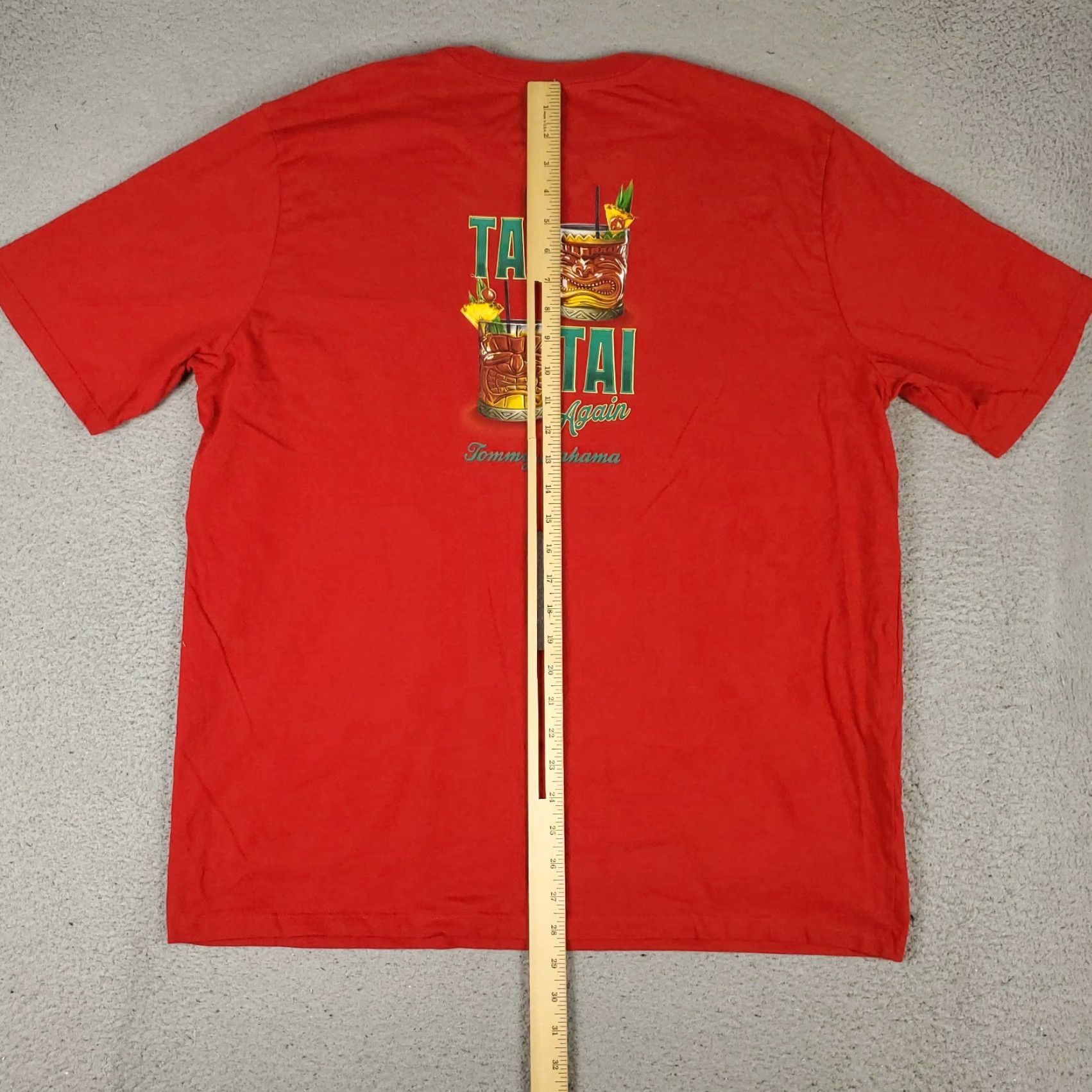 Tommy Bahama Tommy Bahama T-Shirt Mens XL Red Mai Tai Graphic Short Sleeve Adult Size US XL / EU 56 / 4 - 7 Thumbnail