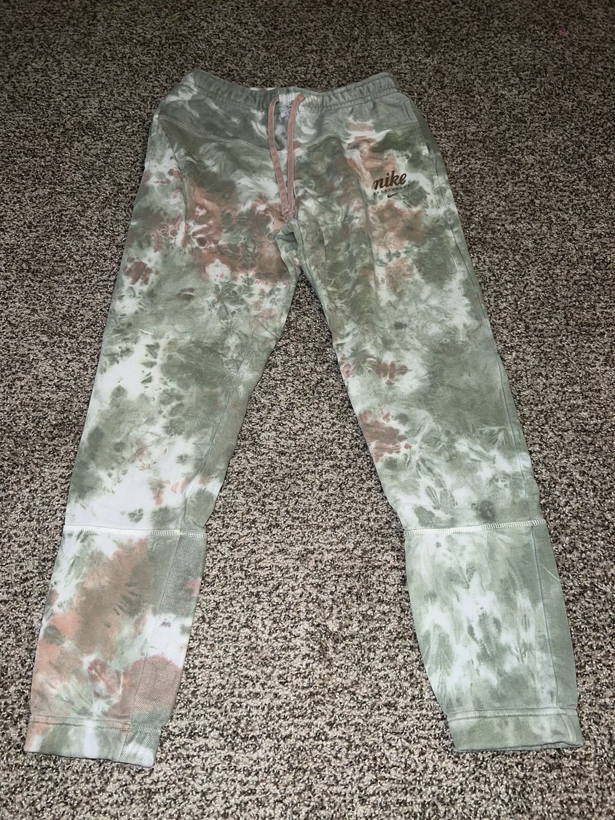 Nike Nike Dry Fit Pants Green Brown Tye Dye Size Medium Size US 34 / EU 50 - 1 Thumbnail