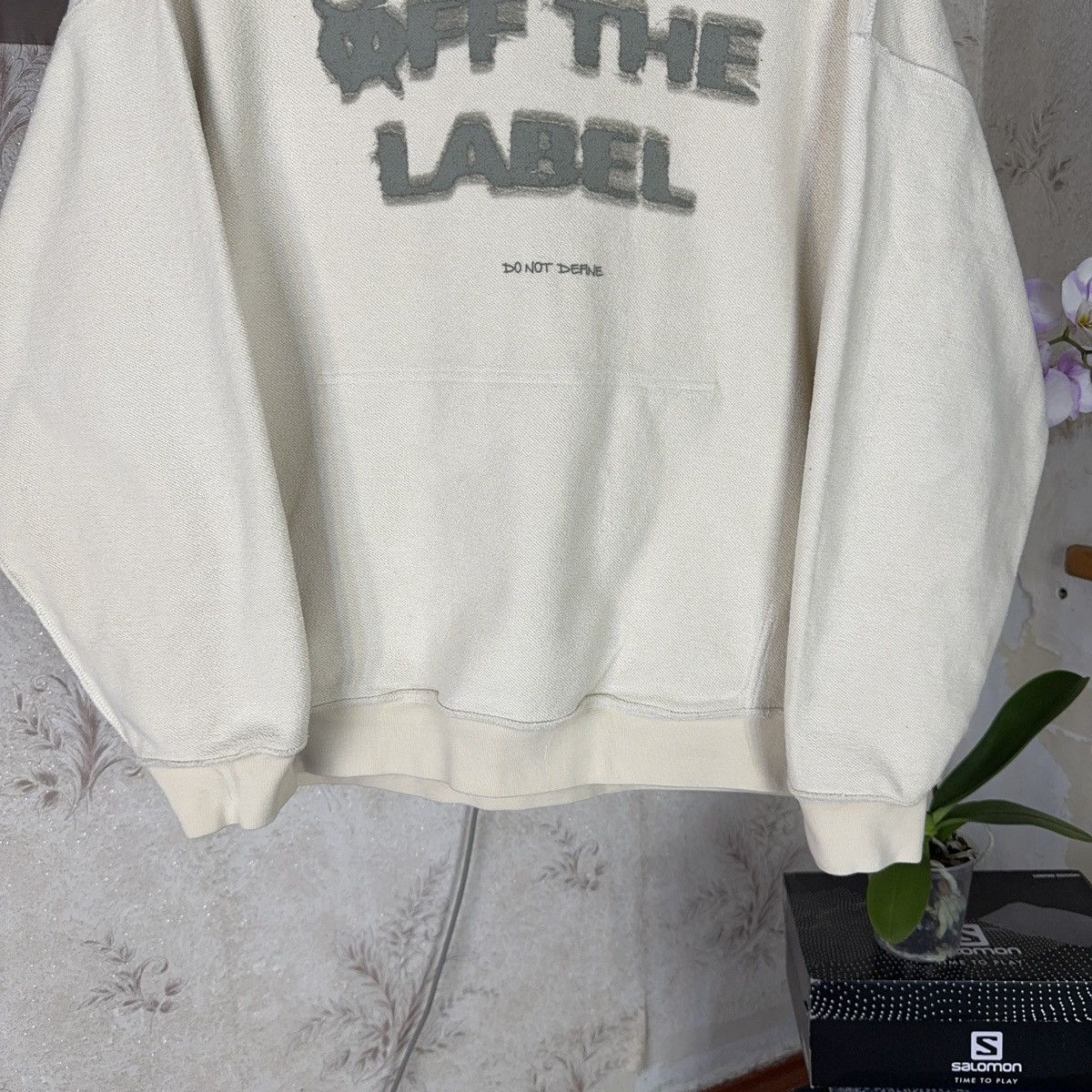 Spyder Off the Label Hoodie Reversible Boxy Fit Beige Streetwear XL Size US XL / EU 56 / 4 - 9 Thumbnail