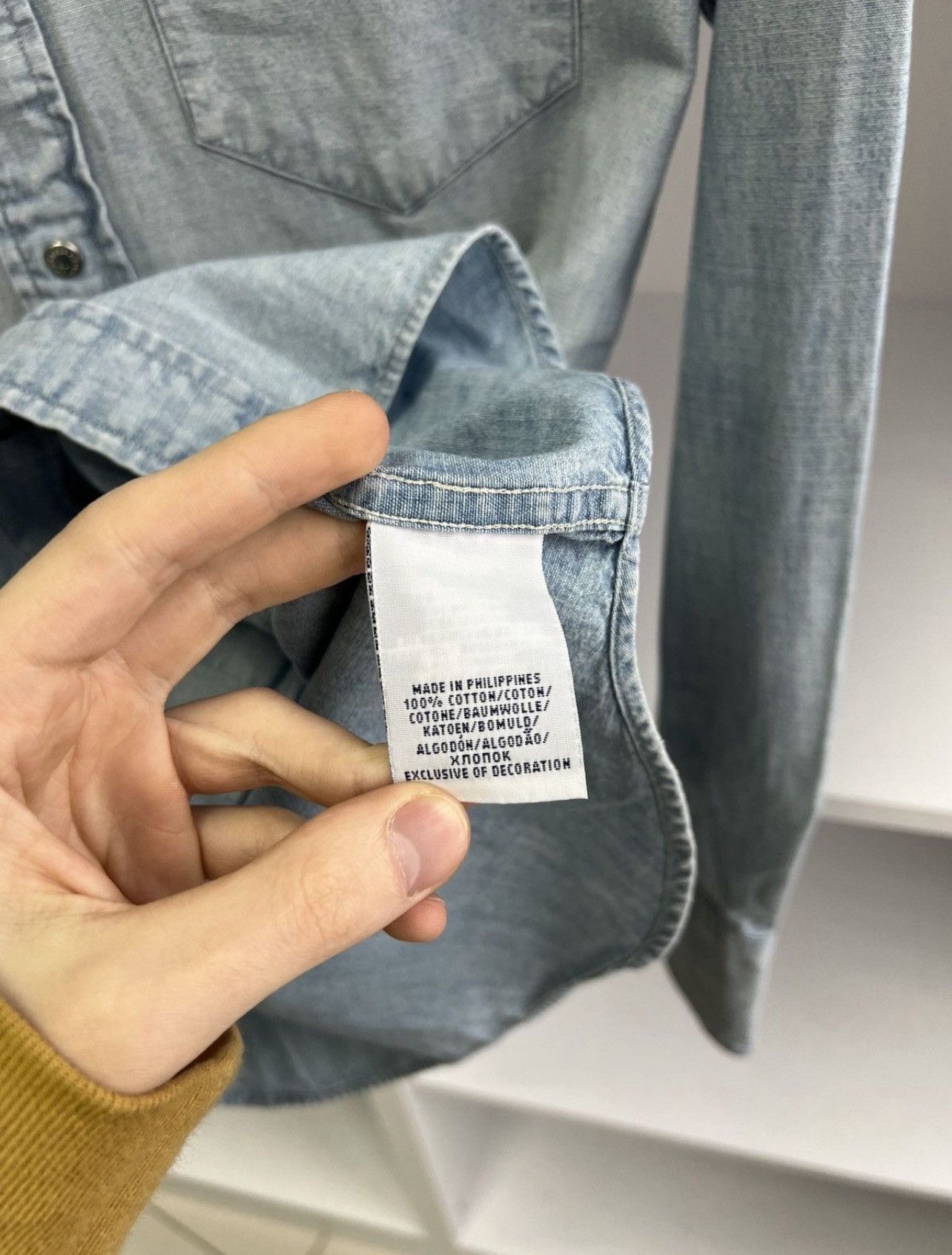 Polo Ralph Lauren Polo Ralph Lauren Wild West Show Indian Head Denim Shirt Size US XS / EU 42 / 0 - 5 Thumbnail