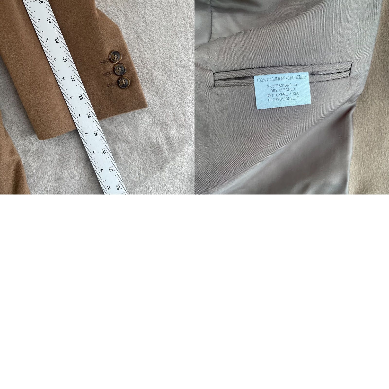 Ermenegildo Zegna VINTAGE Ermenegildo Zegna Blazer Jacket Sport Coat Men 42R Tan 100% Cashmere Designer Beige Single-Breasted 2-Button Peak Lapel Mens Blazer Coat Size 42R - 10 Thumbnail