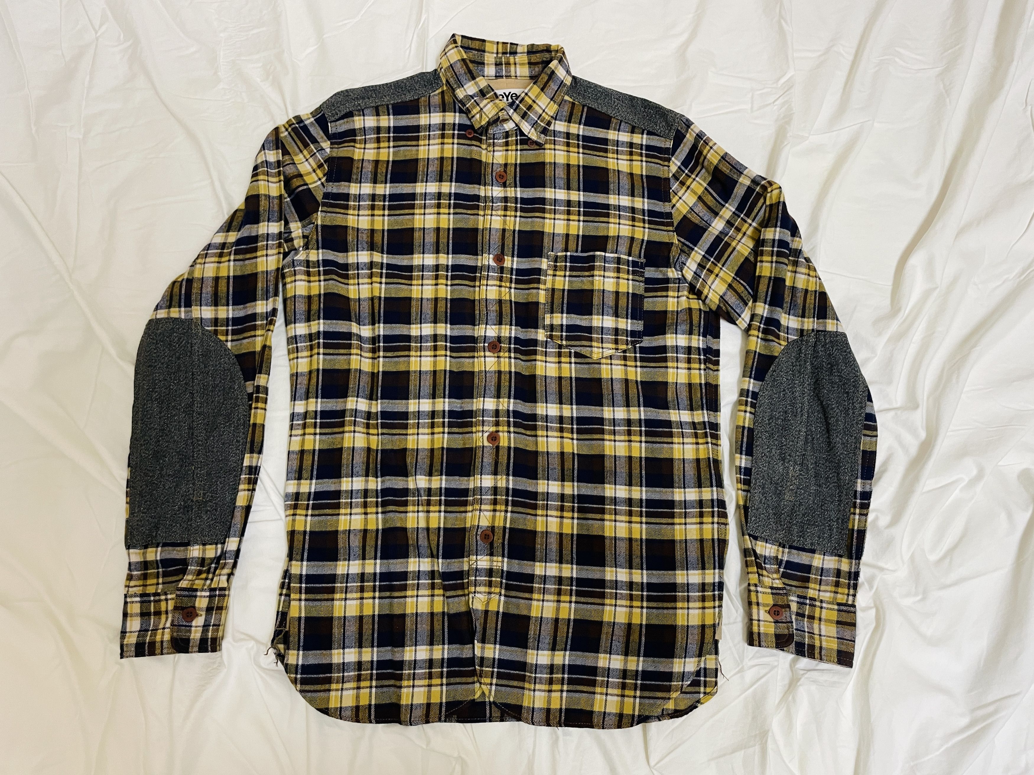 image of Junya Watanabe Man Comme Des Garcons Shirt Ss2014 28 in Yellow, Men's (Size Medium)