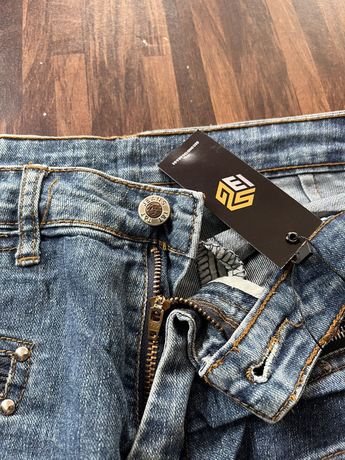 Vintage Y&T Denim Jeans Blue Multi Zipps Vintage Y2k Hype Size US 32 / EU 48 - 3 Thumbnail