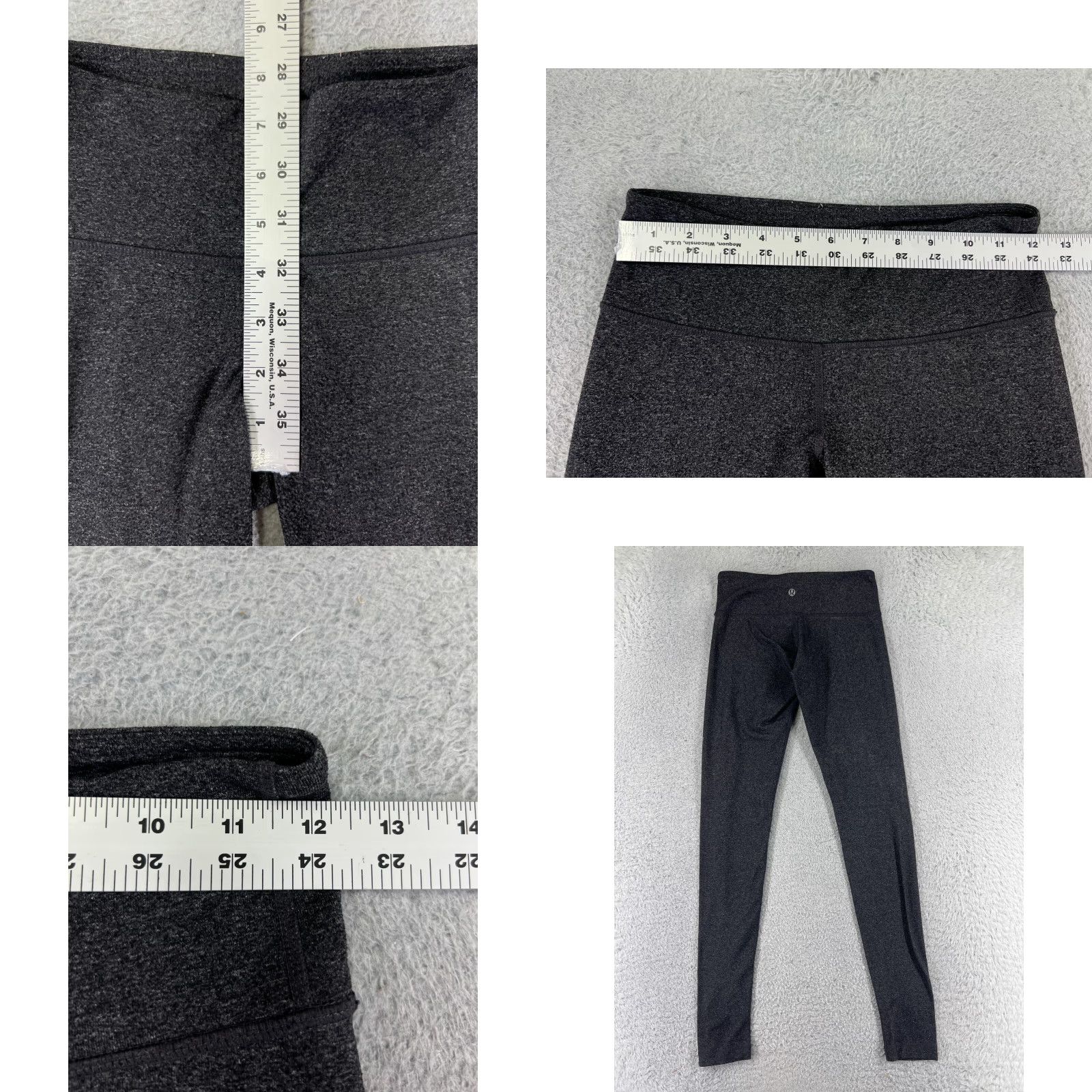 Lululemon Lululemon Leggings Womens 4 Gray Yoga Athletic Compression Skinny Pockets 28.5 in Inseam Veg not allowed? Size 27" / US 4 / IT 40 - 8 Thumbnail