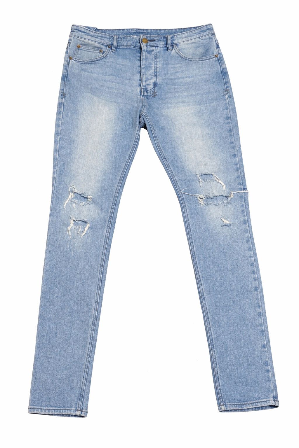 Ksubi Ksubi Philly Blue Chitch Style Distressed Denim Size US 32 / EU 48 - 1 Thumbnail