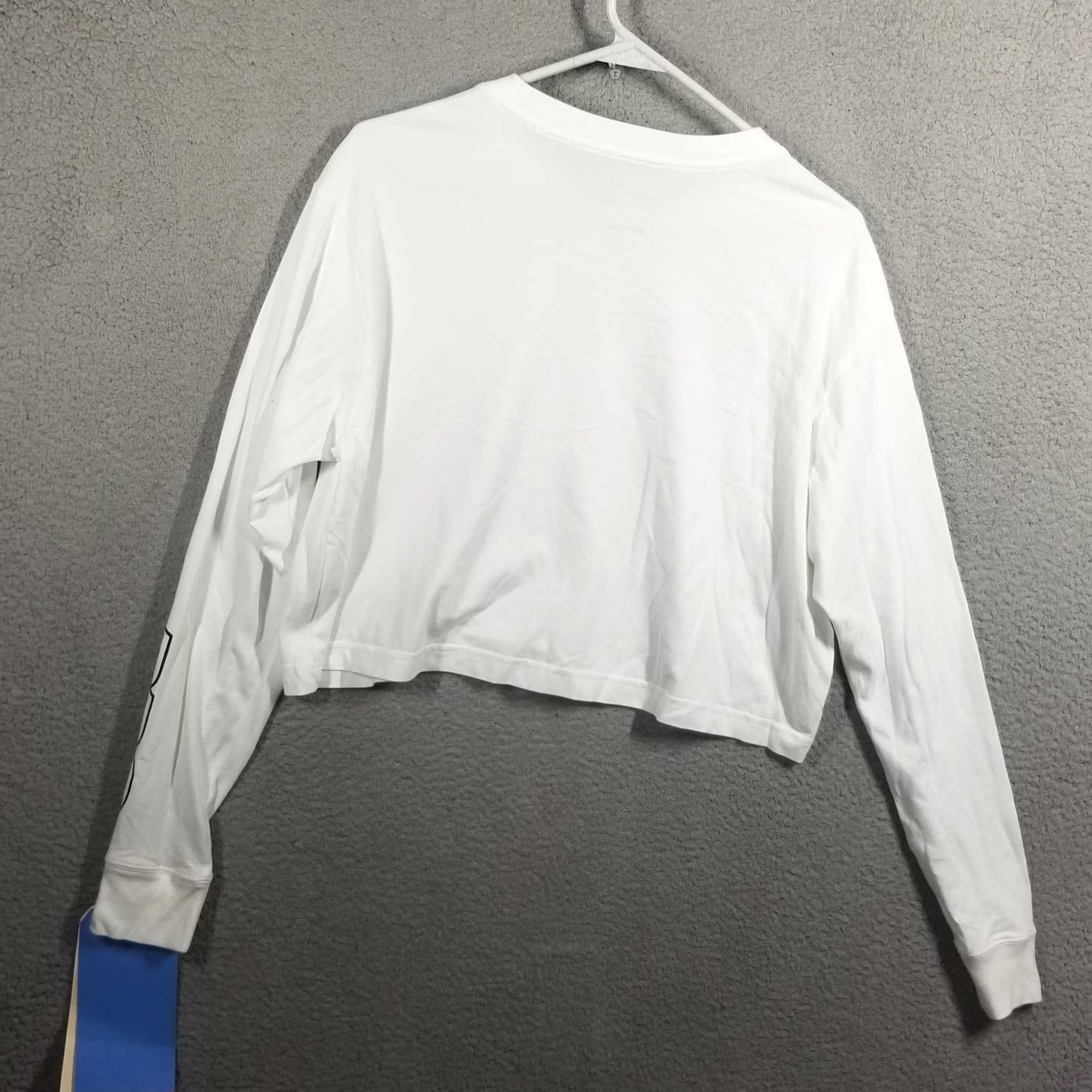 Nike Nike Pro Cropped Long-Sleeve Top S White Women's T-Shirt Nike Dri-Fit Center Swoosh Sample Rare Unreleased Size S / US 4 / IT 40 - 2 Thumbnail