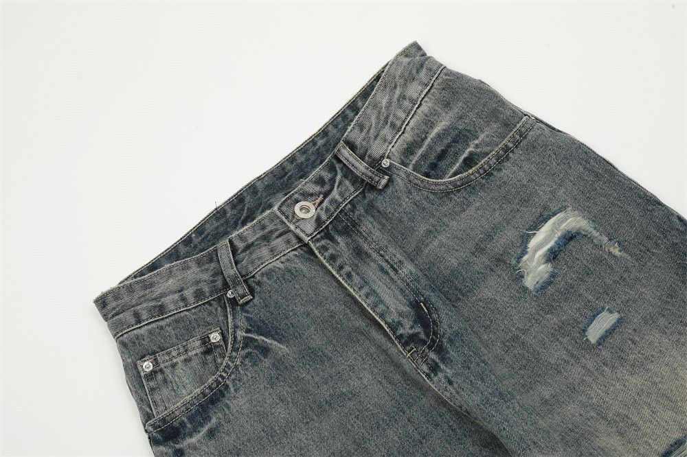 Japanese Brand × Vintage Vintage washed distressed American high street ripped jeans Size US 32 / EU 48 - 4 Thumbnail