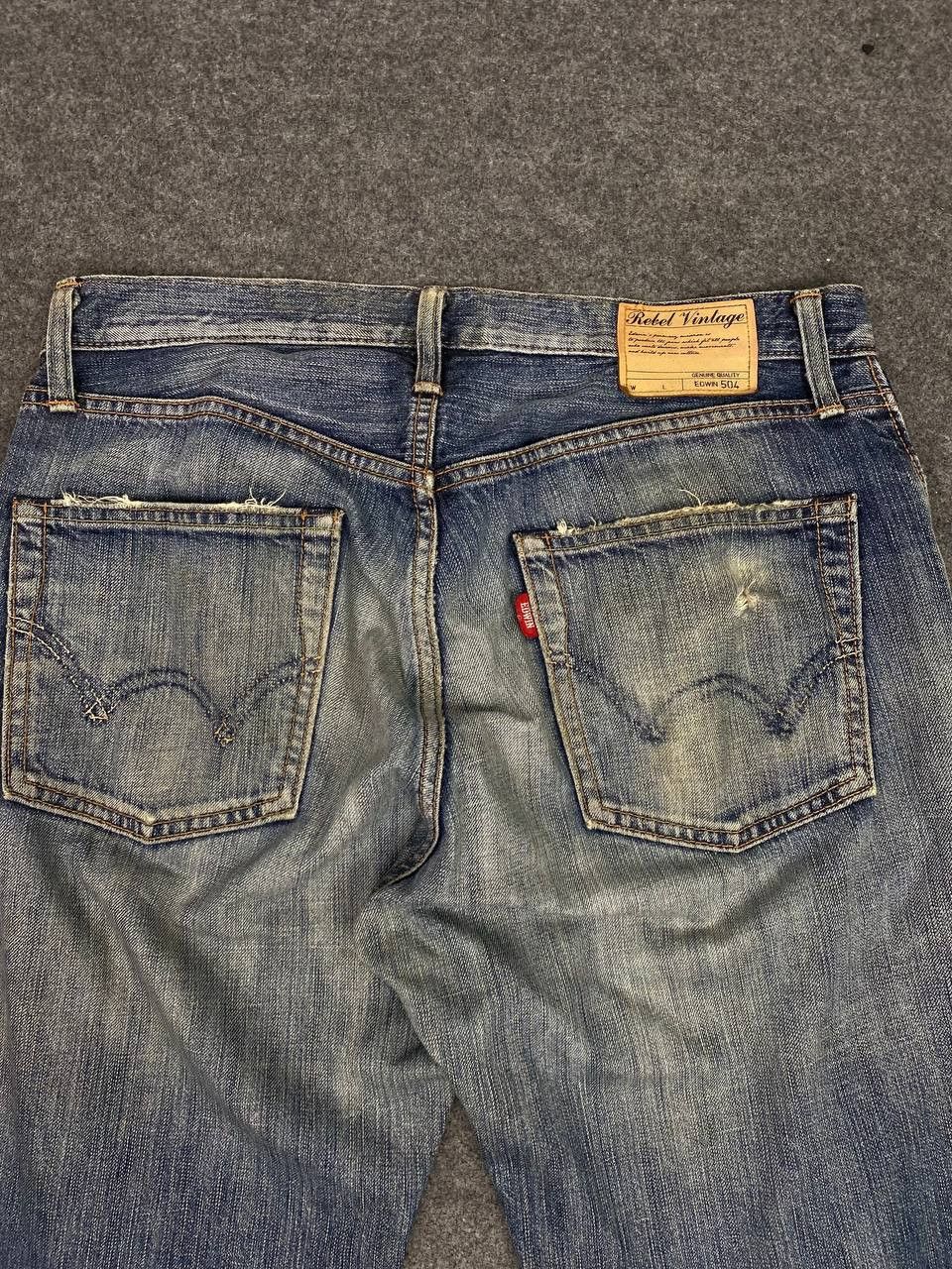 Edwin vintage edwin rebel distressed denim top button missing Size US 33 - 3 Thumbnail