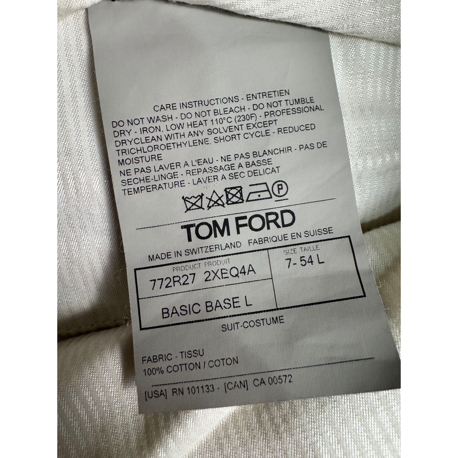 Tom Ford Tom Ford 2 Pc Summer Cotton Beige Tan Suit 54L 44L 38x32 Size 44L - 5 Thumbnail