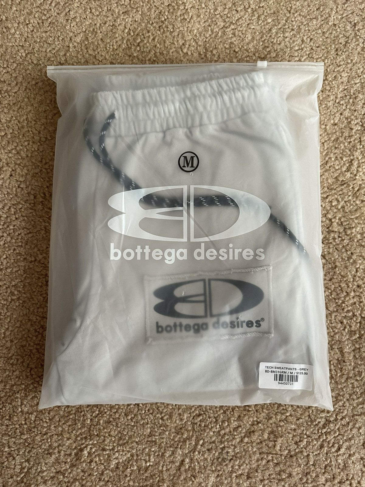 Bottega Desires Bottega Desires Grey Tech Sweatpants Size Medium Size US 32 / EU 48 - 11 Thumbnail