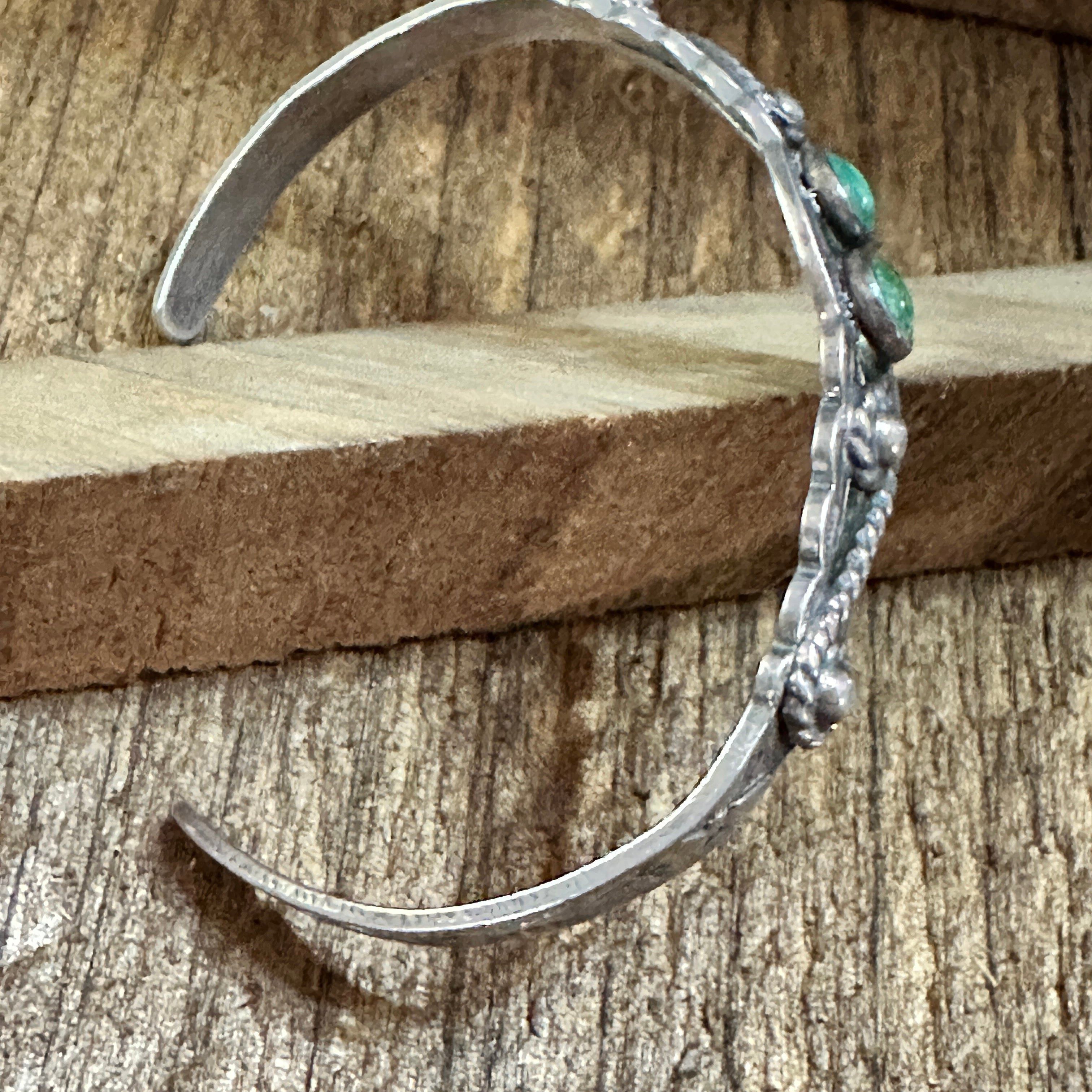 Other Handmade Navajo Spice Mojave Sterling Silver Cuff Bracelet w Size ONE SIZE - 7 Thumbnail