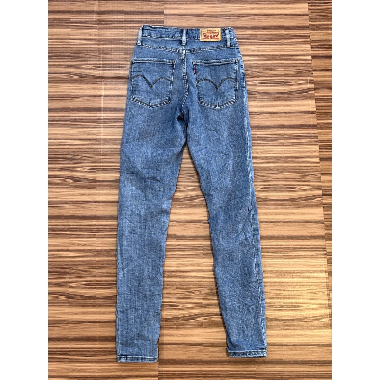 Levi's Levi's Women's 721 High-Rise Skinny Jeans Blue 24x30 Denim Slim Regular Jeans Women Female 30 In Inseam 30 Pants Vintage No Size 42" / US 20 - 2 Thumbnail