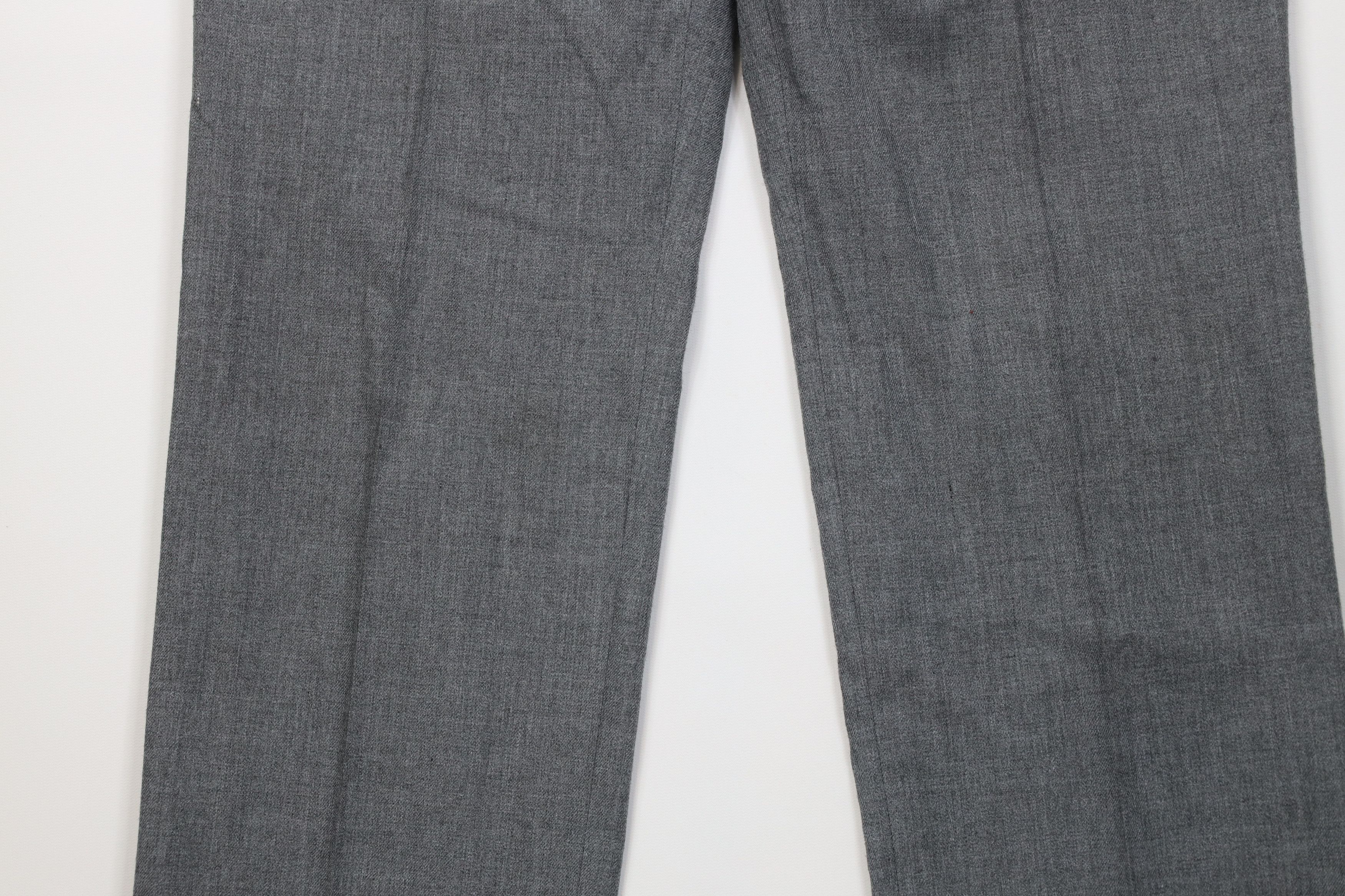 Vintage Vintage 70s Streetwear Knit Wide Leg Chino Pants Gray USA Size US 32 / EU 48 - 3 Thumbnail