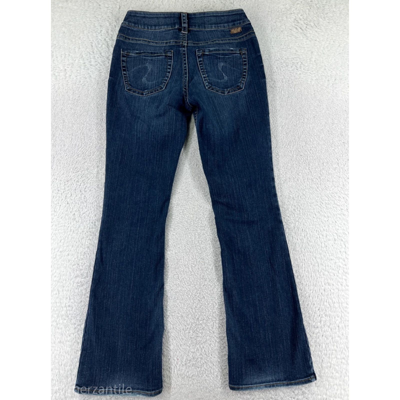Silver Jeans Co. Silver Jeans Pants Womens 28 Blue Denim Suki Boot Cut Cotton Blend Western Size 28" / US 6 / IT 42 - 2 Thumbnail