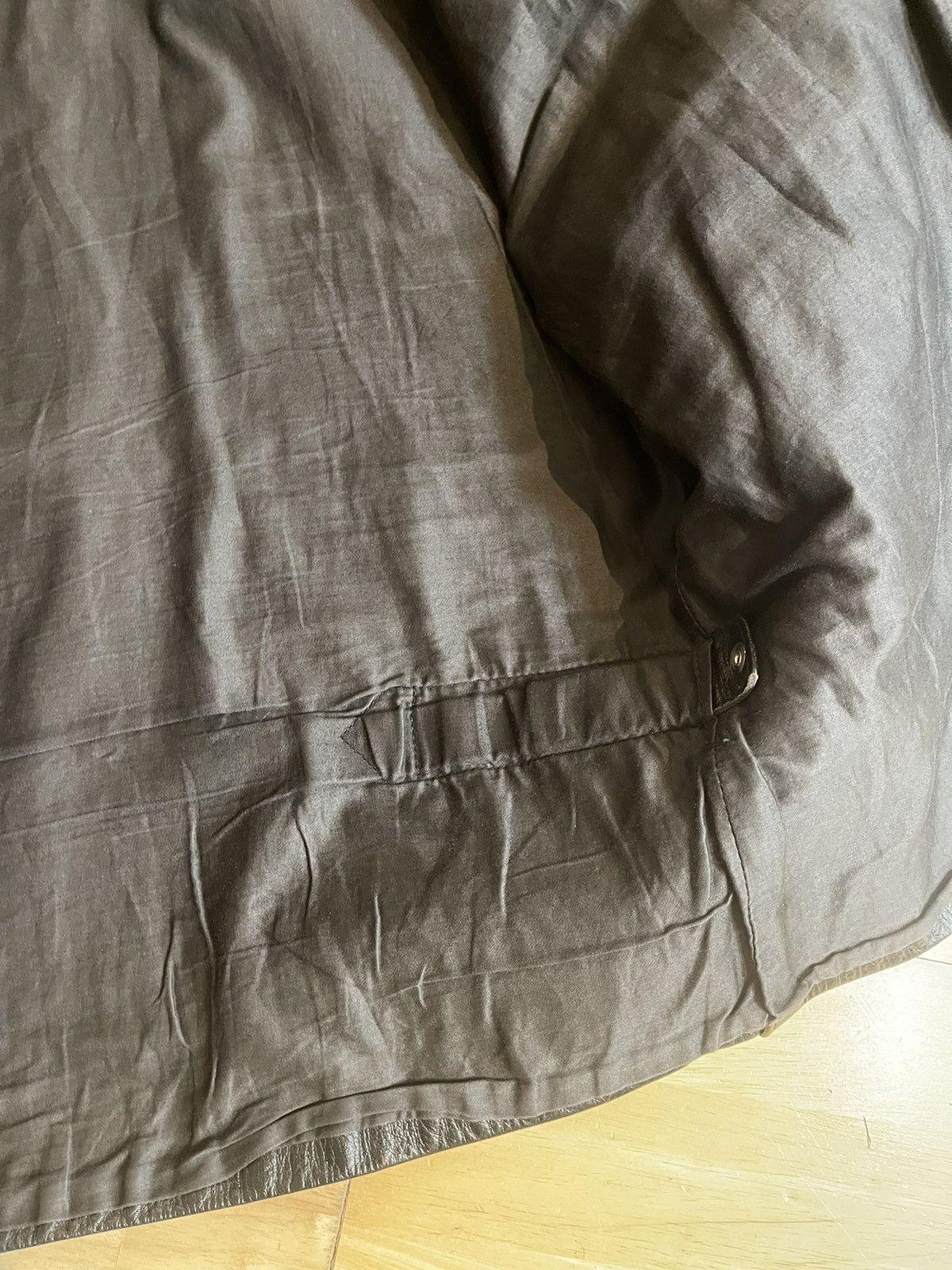 Other Rare Vintage 1970's Italien Military Leather Tank Jacket (L) Size US L / EU 52-54 / 3 - 12 Thumbnail