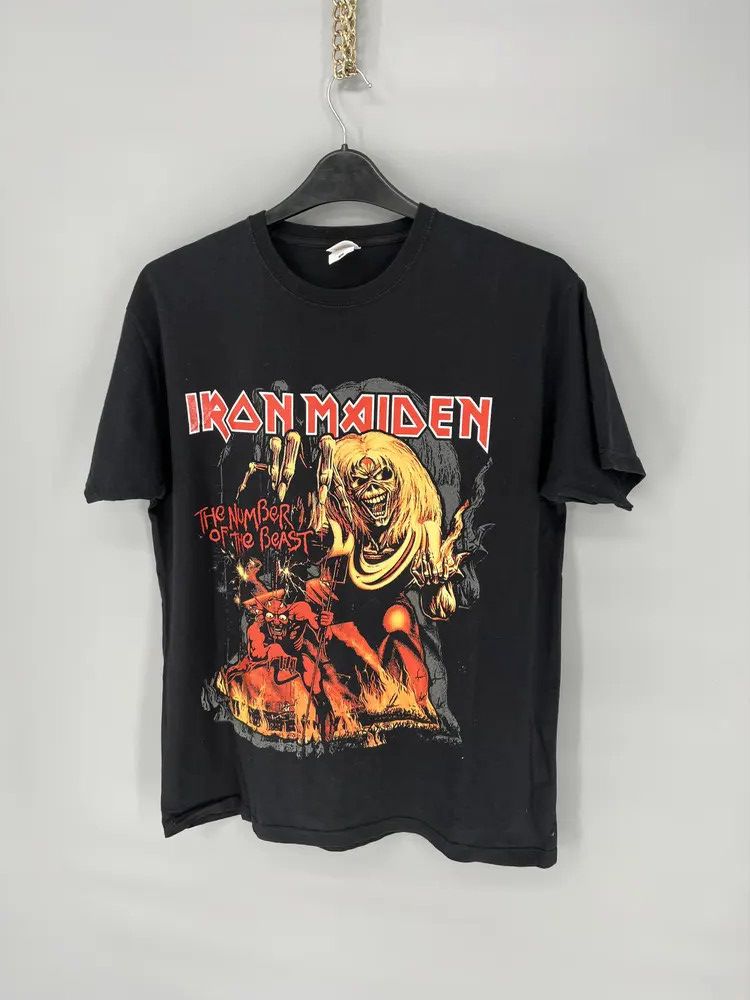 Band Tees Vintage Y2K Iron Maiden Face Horror Tee Band Rock T Shirt Size US L / EU 52-54 / 3 - 3 Thumbnail