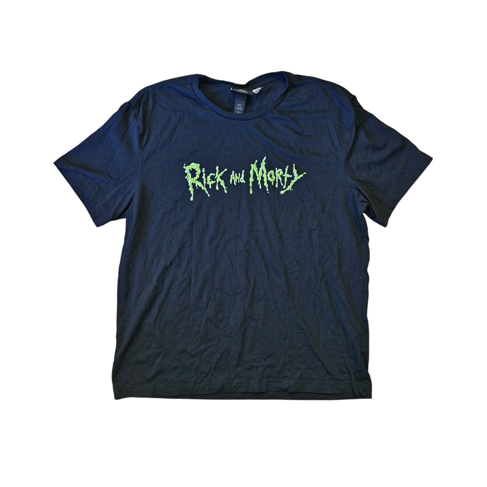 H&M H&M Rick and Morty Black Graphic T‑Shirt Mens XL Size US XL / EU 56 / 4 - 1 Thumbnail