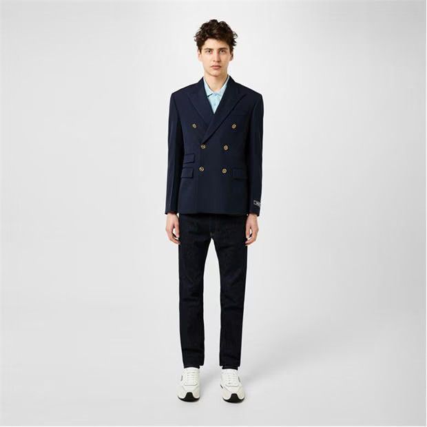 Versace o1g2r1mq0824 Logo Plaque Blazers in Navy Blue Size US XL / EU 56 / 4 - 6 Thumbnail