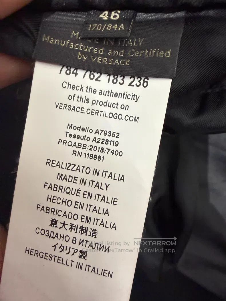 Versace Versace Black gold baroque men's cotton jacket Size US M / EU 48-50 / 2 - 9 Thumbnail