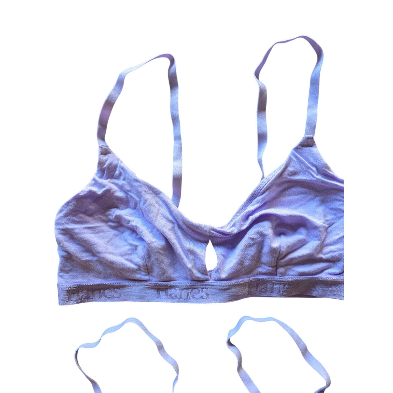 Hanes Hanes Bra Bundle Lot L Not Padded Wireless Purple Size ONE SIZE - 2 Thumbnail