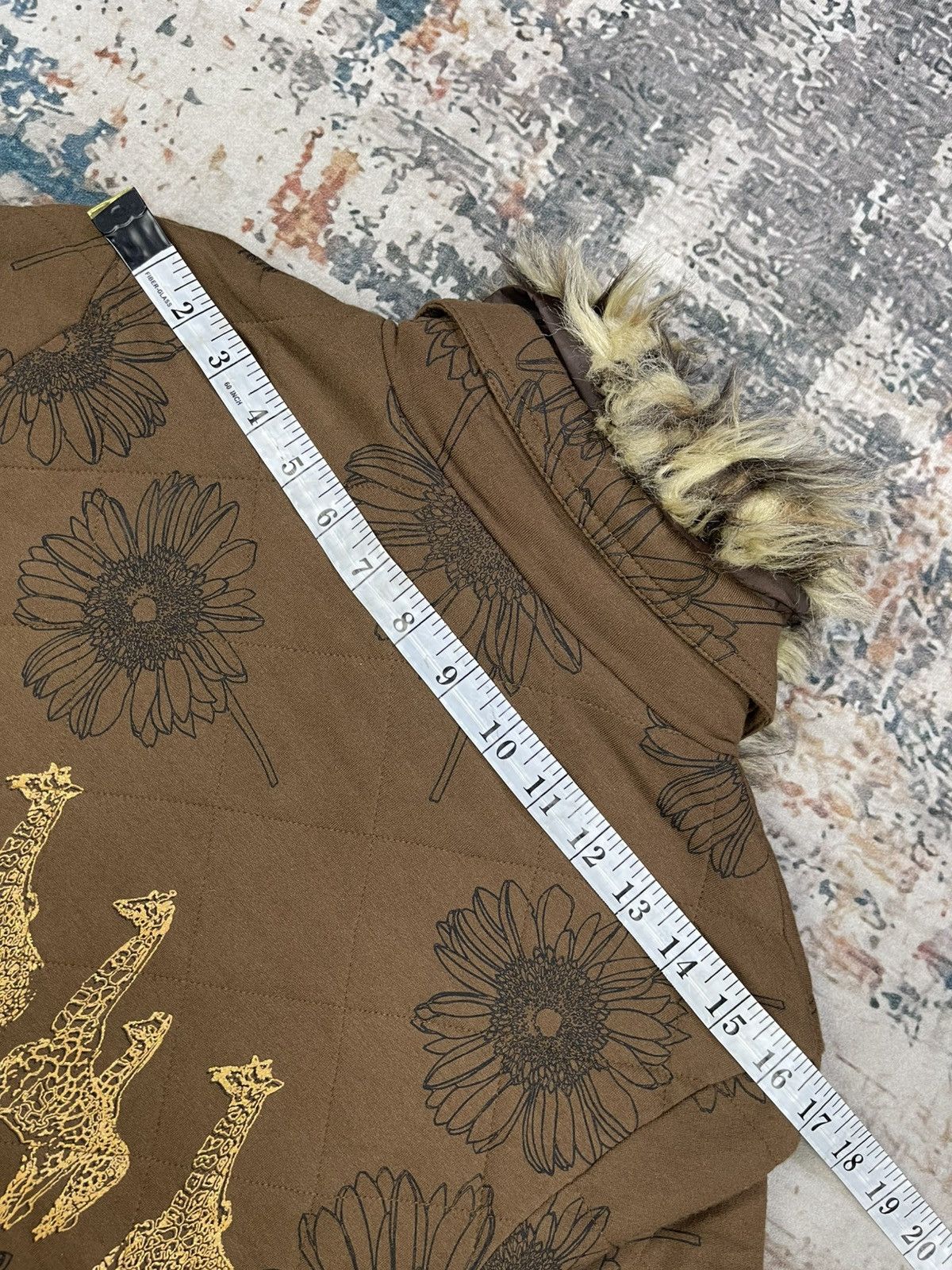Japanese Brand Hype🔥Scolar Safari Golden Print Fur Jacket Size US S / EU 44-46 / 1 - 14 Thumbnail