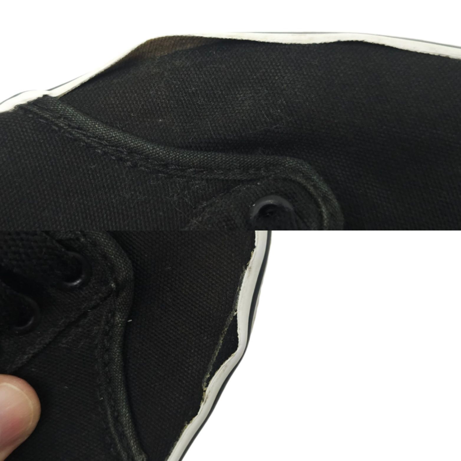 Vans Vans Off The Wall Sneaker Mens 9.5 READ Black Canvas Lace Up Size US 9.5 / EU 42-43 - 5 Thumbnail