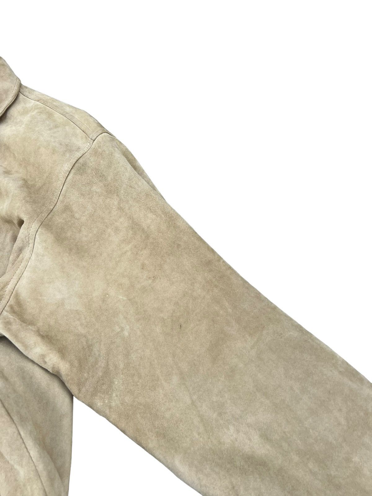 DKNY RARE! Vintage 90s DKNY Patina Suede Leather Jacket Size US XL / EU 56 / 4 - 10 Thumbnail