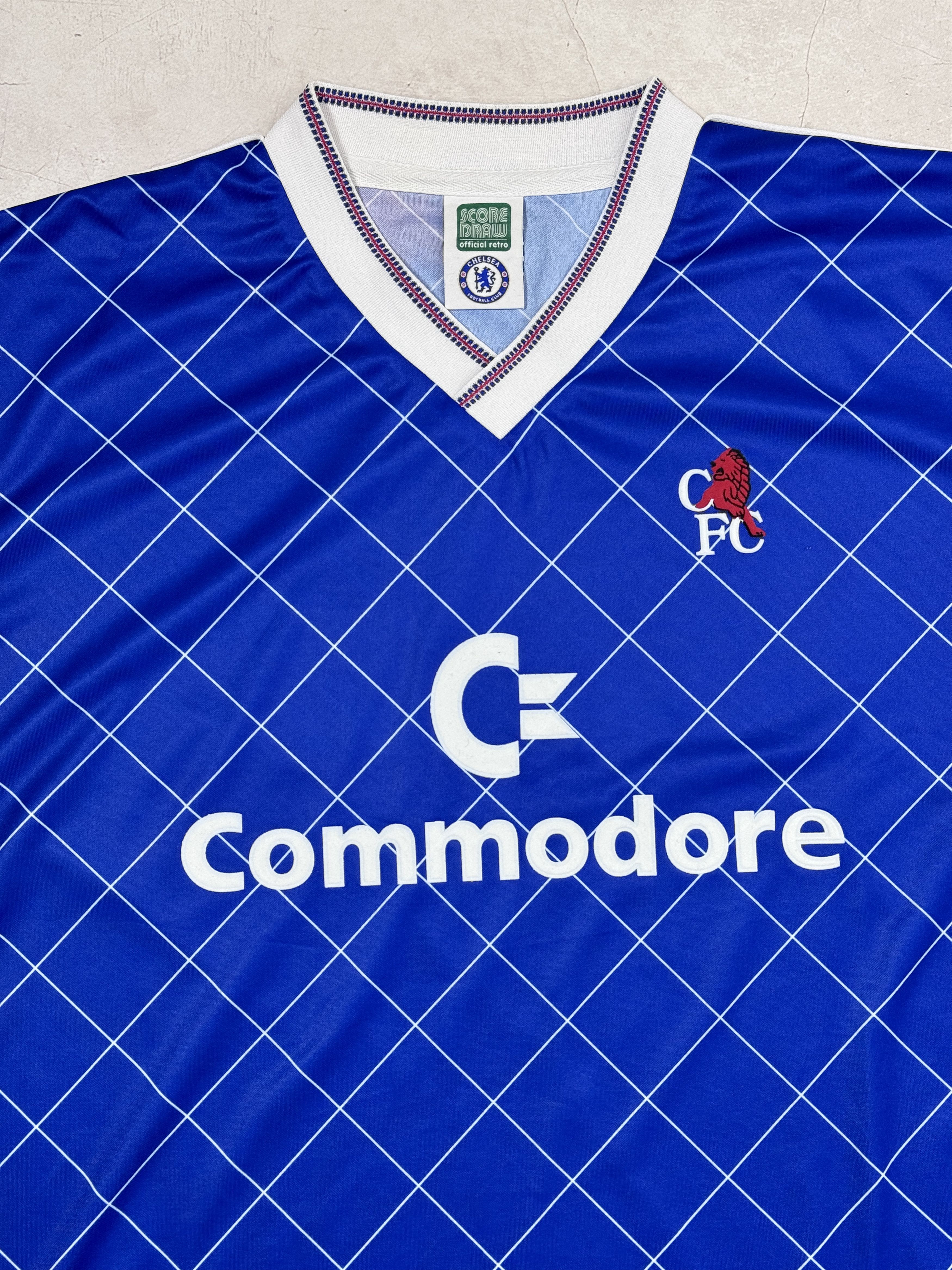 Chelsea Soccer 1987-89 Chelsea Home Shirt by Score Draw Size US XXL / EU 58 / 5 - 3 Thumbnail
