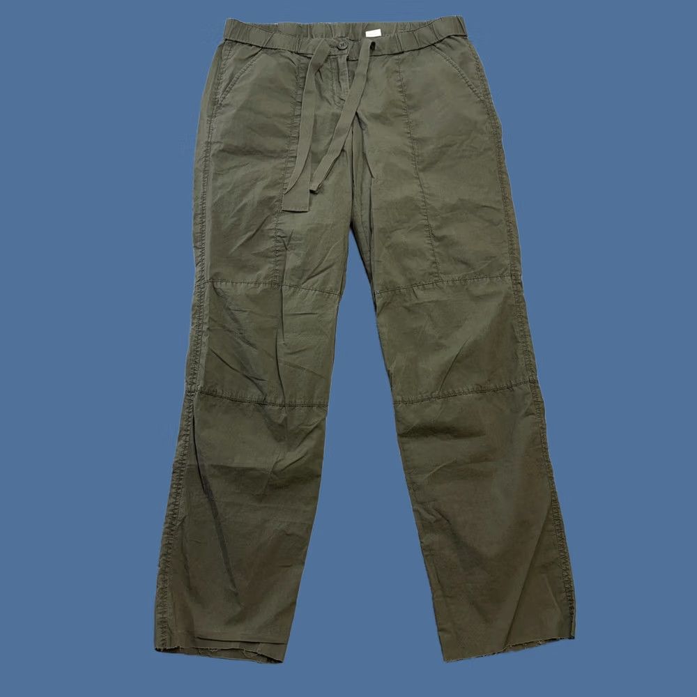 J.Crew J.CREW Pants Womens 4 Dark Olive City Drawstring Lightweight Fatigue Utility Y2K Chino Straight Pockets Flexible Regular Fall Spring Summer Womens Size 27" / US 4 / IT 40 - 1 Thumbnail