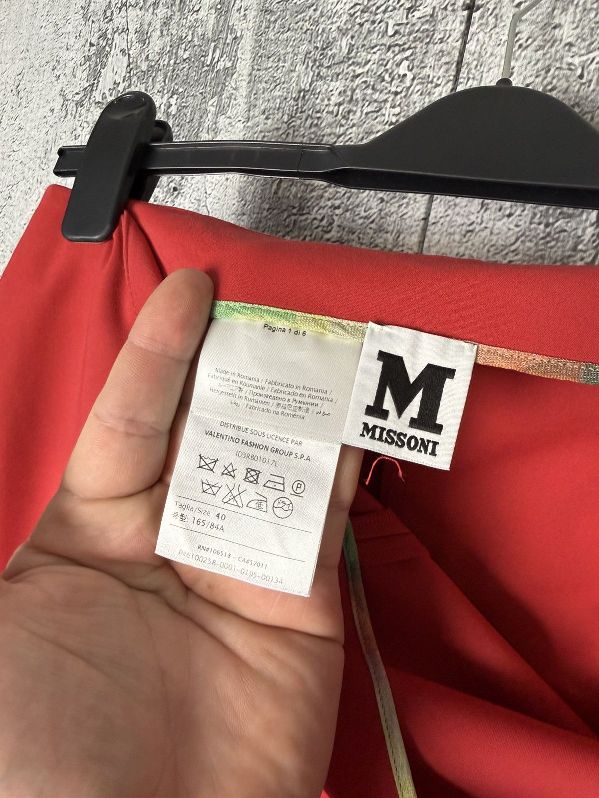 Missoni Missoni Red Stretch Trouser Pants Cotton & Polyamide Bland Size 27" / US 4 / IT 40 - 10 Thumbnail