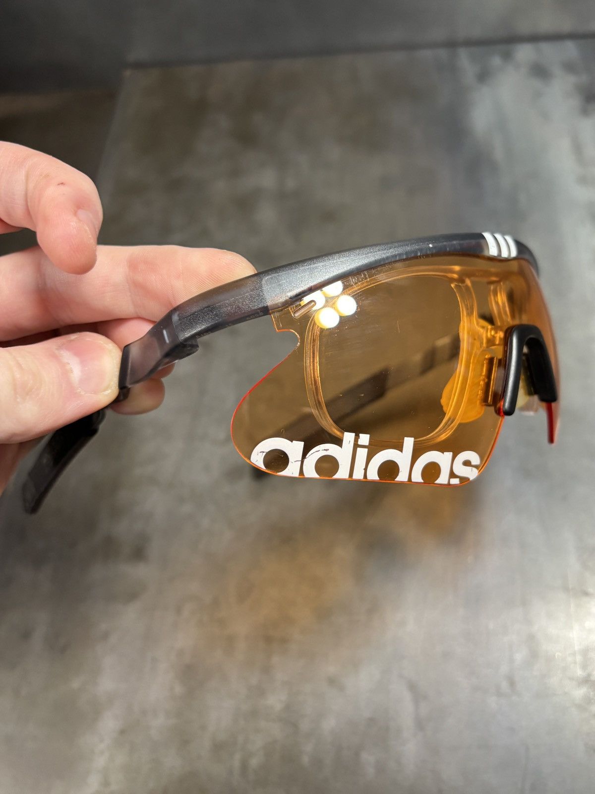 Adidas 1990s Adidas EQT Sunglasses Vintage Sport Shield Equipment Size ONE SIZE - 19 Thumbnail