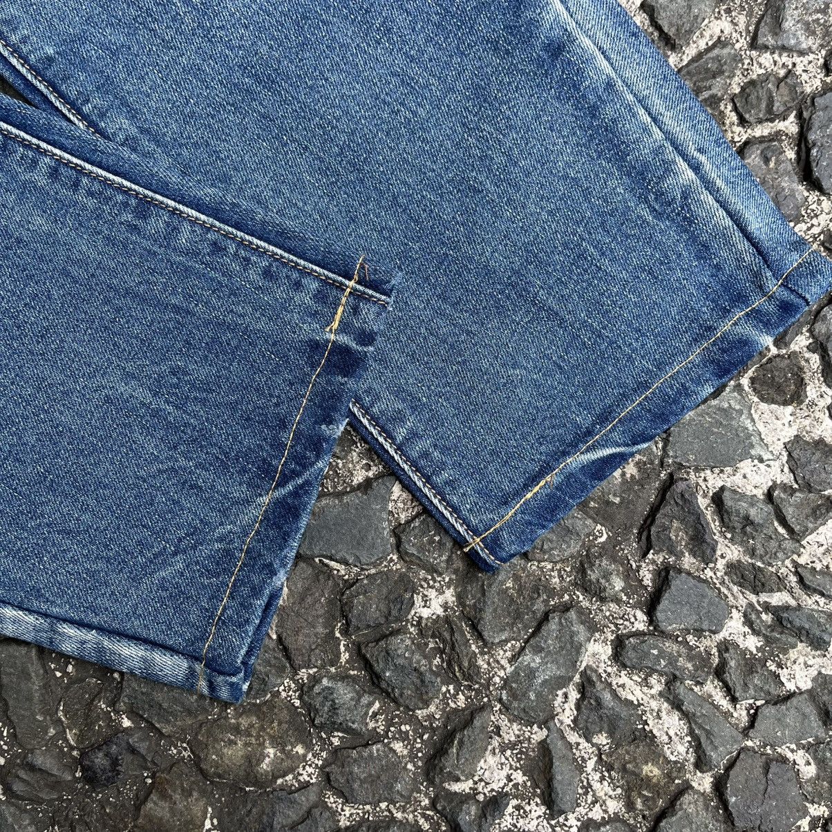 RRL Ralph Lauren Vintage Double RL Cut 528 Slim Boot Distressed Denim Size US 31 - 20 Thumbnail