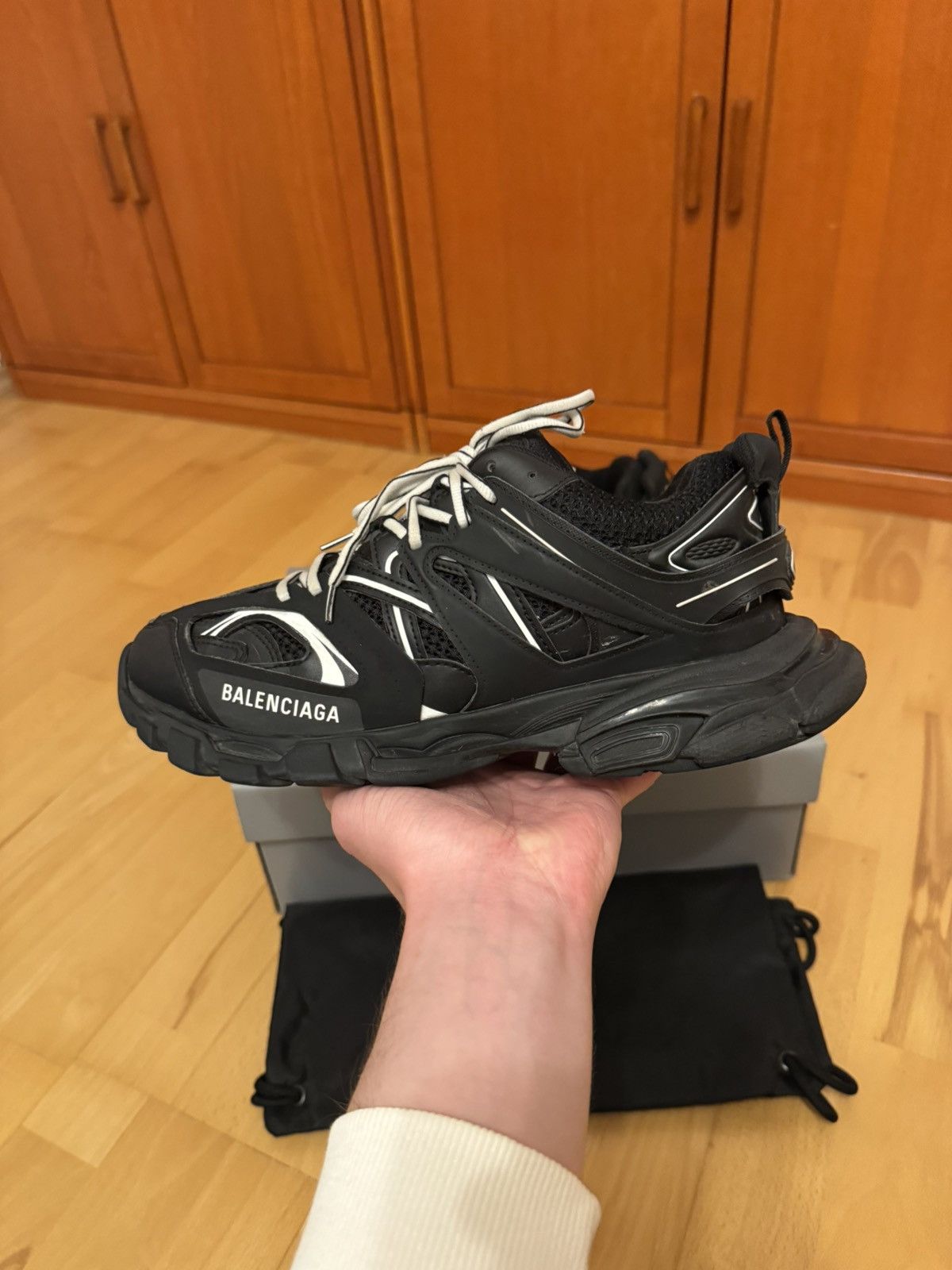 Balenciaga Balenciaga Track Black White Size US 8 / EU 41 - 2 Thumbnail