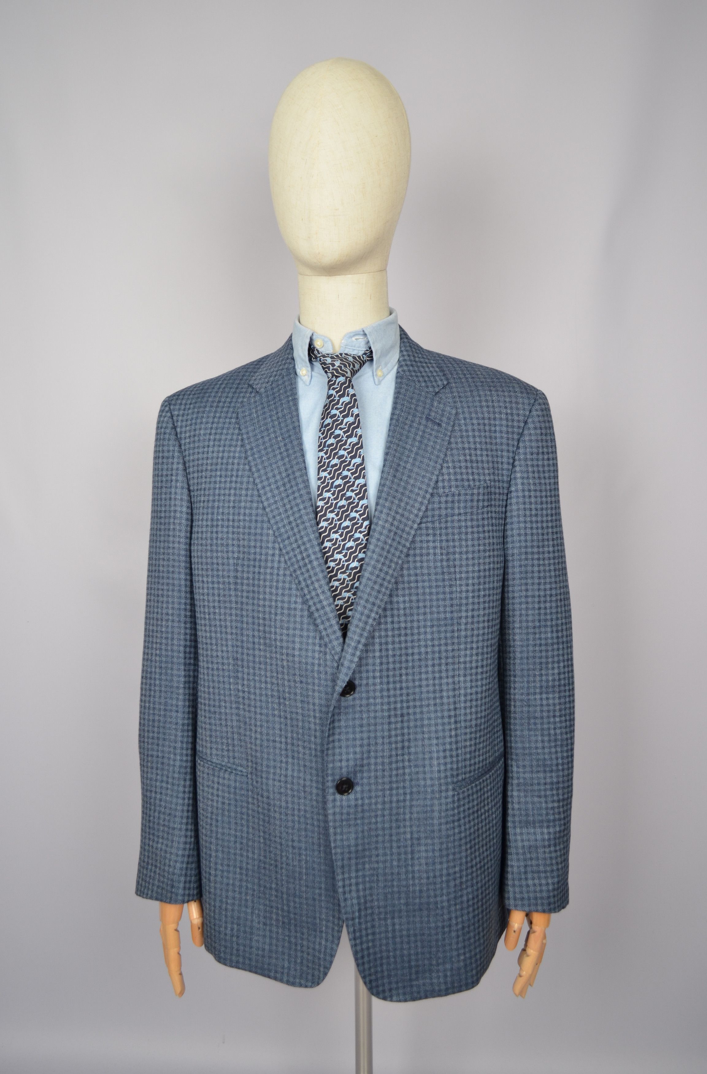 Designer × Emporio Armani Armani Collezioni G Line Linen Wool Jacket Blazer US48 Slim Size 48S - 2 Thumbnail