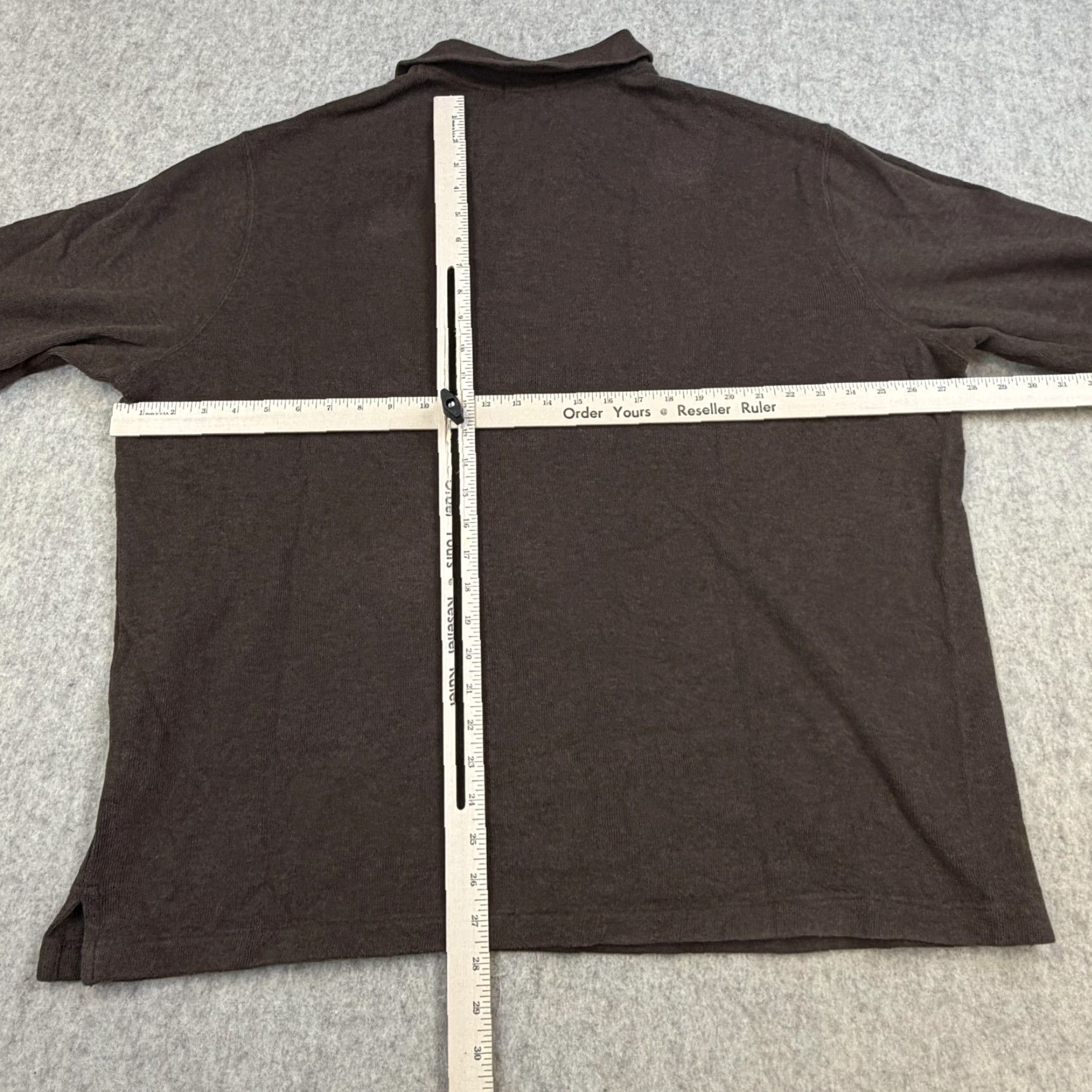 Polo Ralph Lauren Polo Ralph Lauren Sweater Mens 2XL Brown Quarter Zip Mock Neck Pony Logo Knit Size US XXL / EU 58 / 5 - 5 Thumbnail