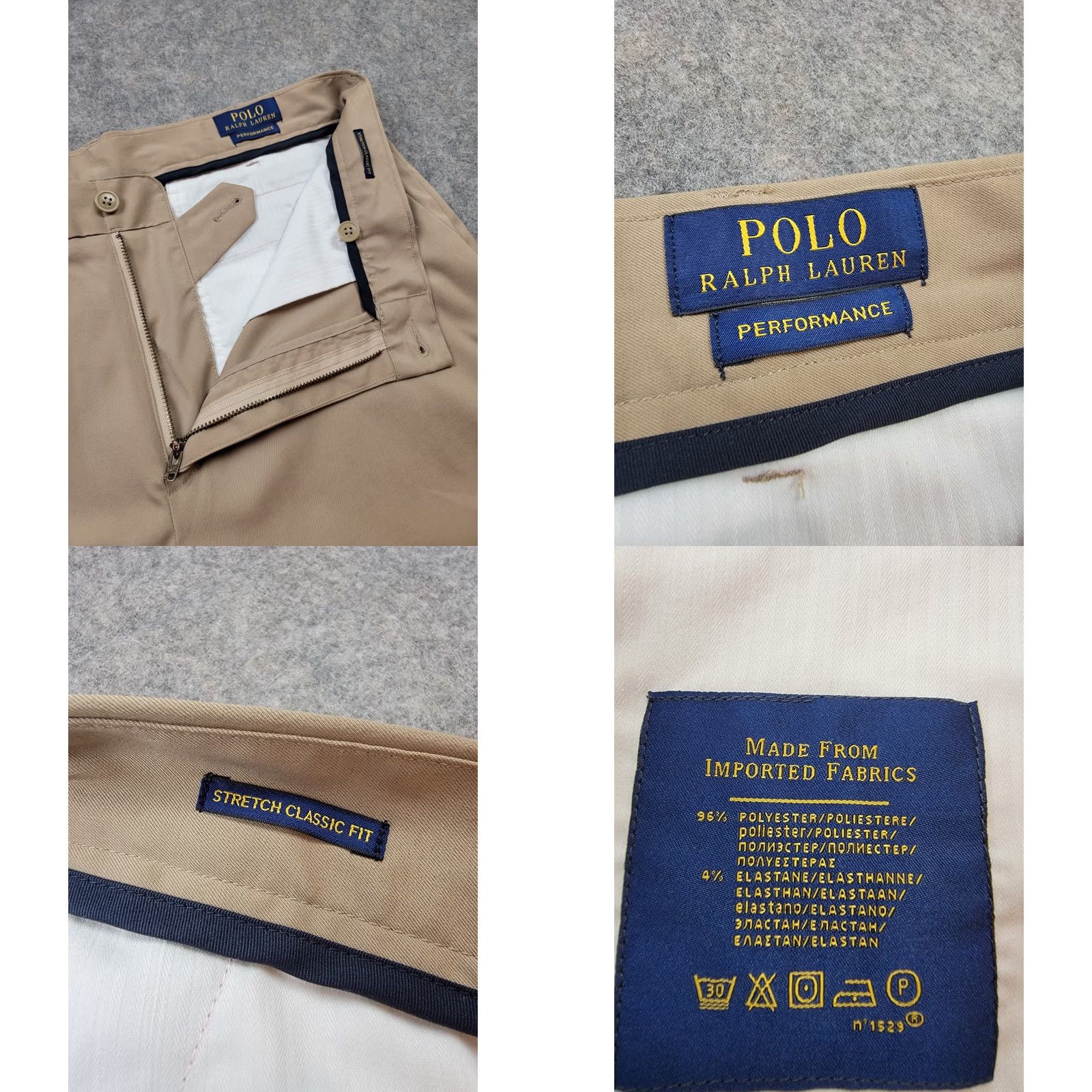 Polo Ralph Lauren Polo Ralph Lauren Performance Pants Mens 34x30 Brown Stretch Classic Fit Pants Size US S / EU 44-46 / 1 - 9 Thumbnail