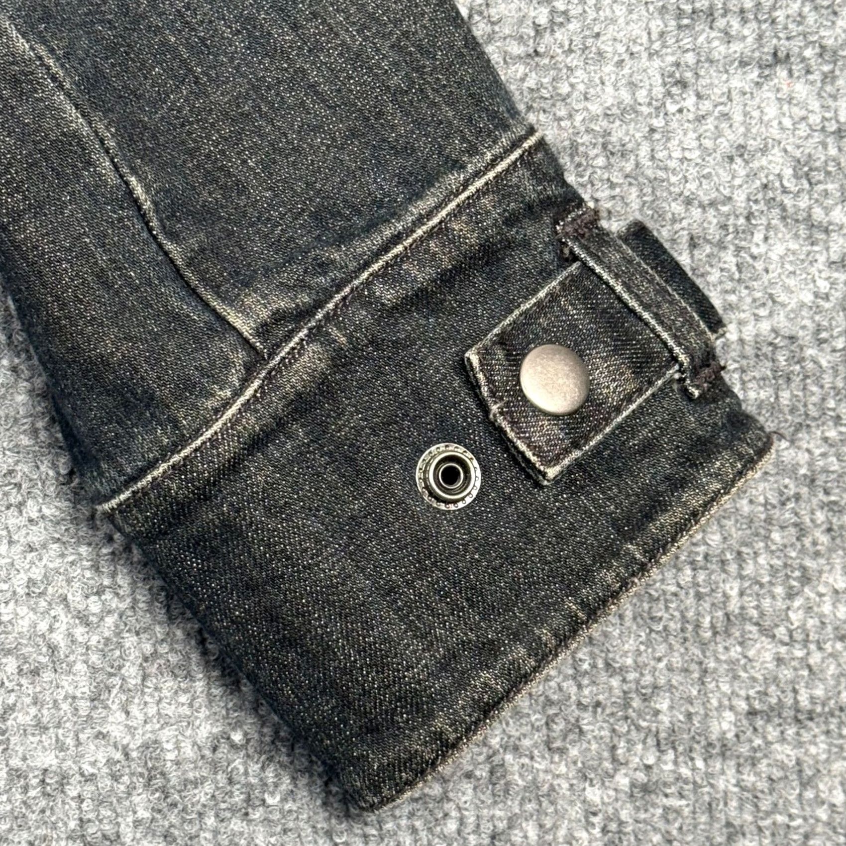 Talbots VINTAGE Talbots Denim Jacket Blazer - 10 Stretch Dark Wash Button Front Short Sleeve Women’s Casual Workwear 90s Retro Y2K Size 32" / US 10 / IT 46 - 6 Thumbnail