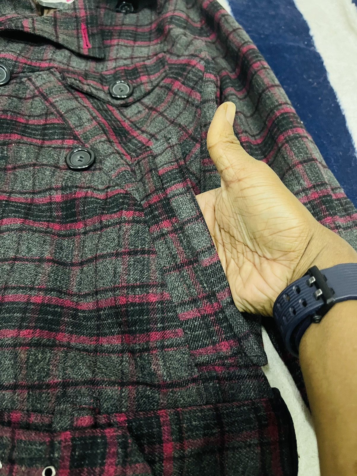 If Six Was Nine × Japanese Brand × Le Grande Bleu (L.G.B.) Royal Camp Double Collar Punk Wool Jacket (09) Size M / US 6-8 / IT 42-44 - 9 Thumbnail
