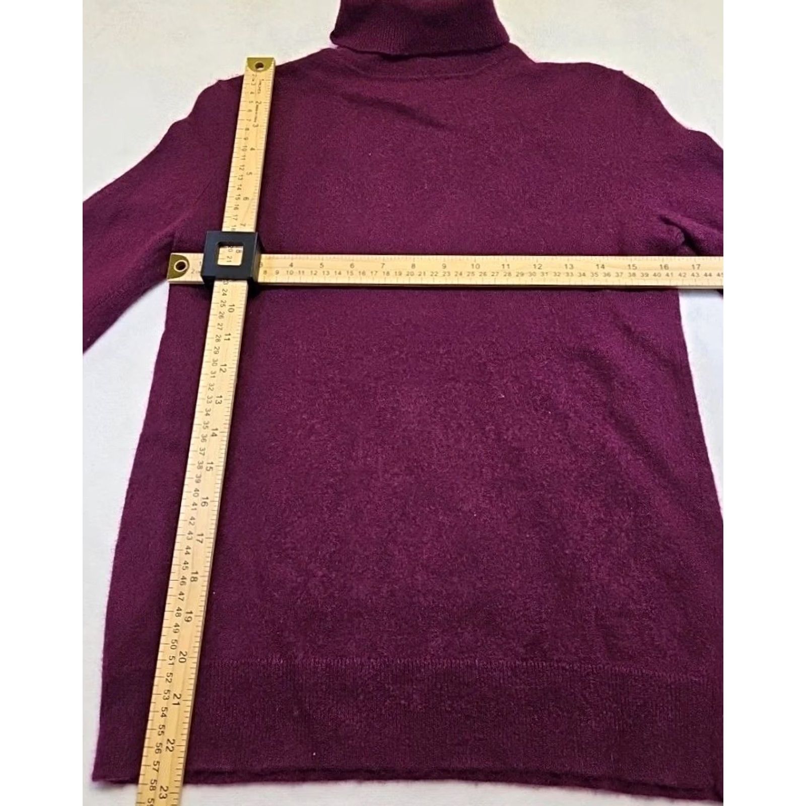 Apt. 9 Apt. 9 100% Cashmere Turtleneck Sweater Womens Plum Purple Solid Knit Pullover S Family: Women, Size S, Long Sleeve, Lightweight Stretch, Regular Fit Size S / US 4 / IT 40 - 6 Thumbnail