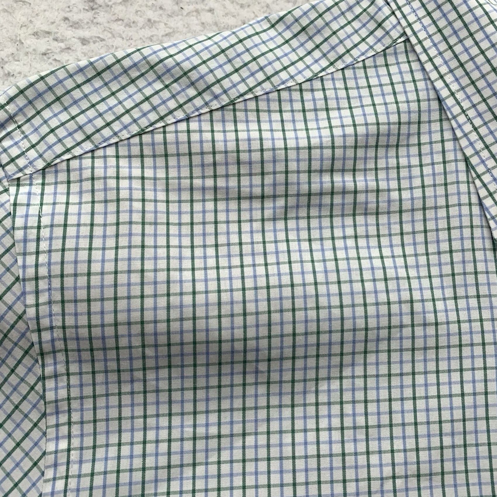 Vineyard Vines Vineyard Vines Shirt Slim Fit Whale Tattersall Green Blue White Mens Medium M Size US M / EU 48-50 / 2 - 4 Thumbnail