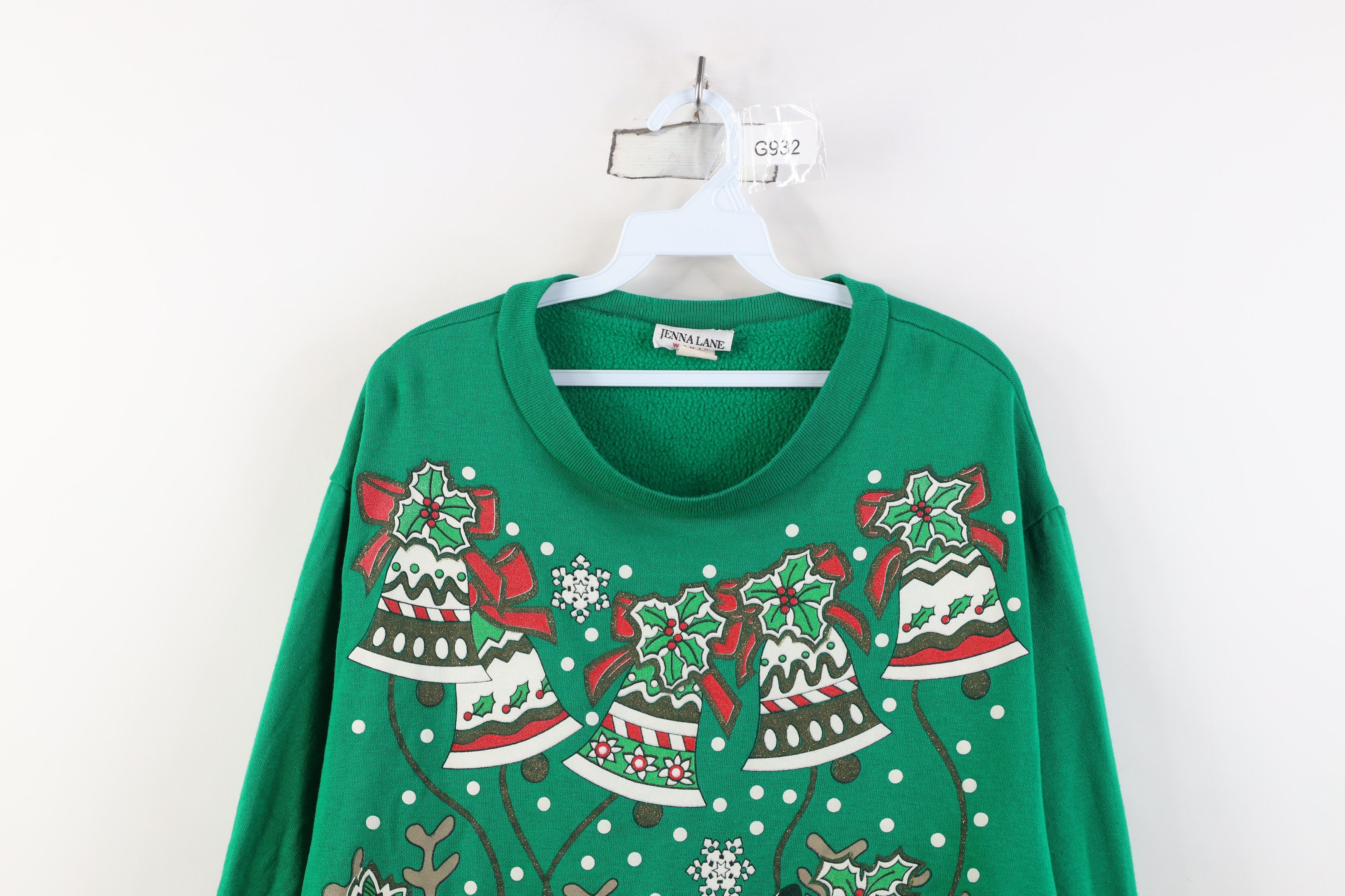 Vintage Vintage 90s Streetwear Christmas Reindeer Sweatshirt Size XXL / US 16-18 / IT 52-54 - 2 Thumbnail